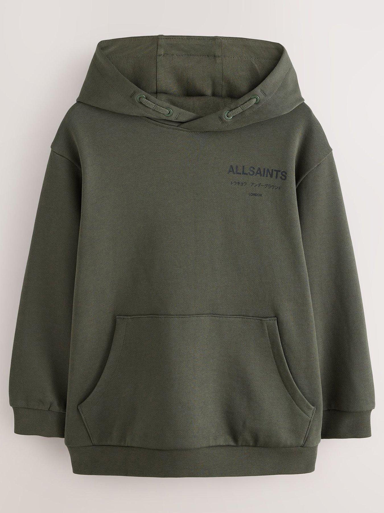 Image 2 of 7 of smALLSAINTS Boys Underground Oversized Pullover Hoodie - Green