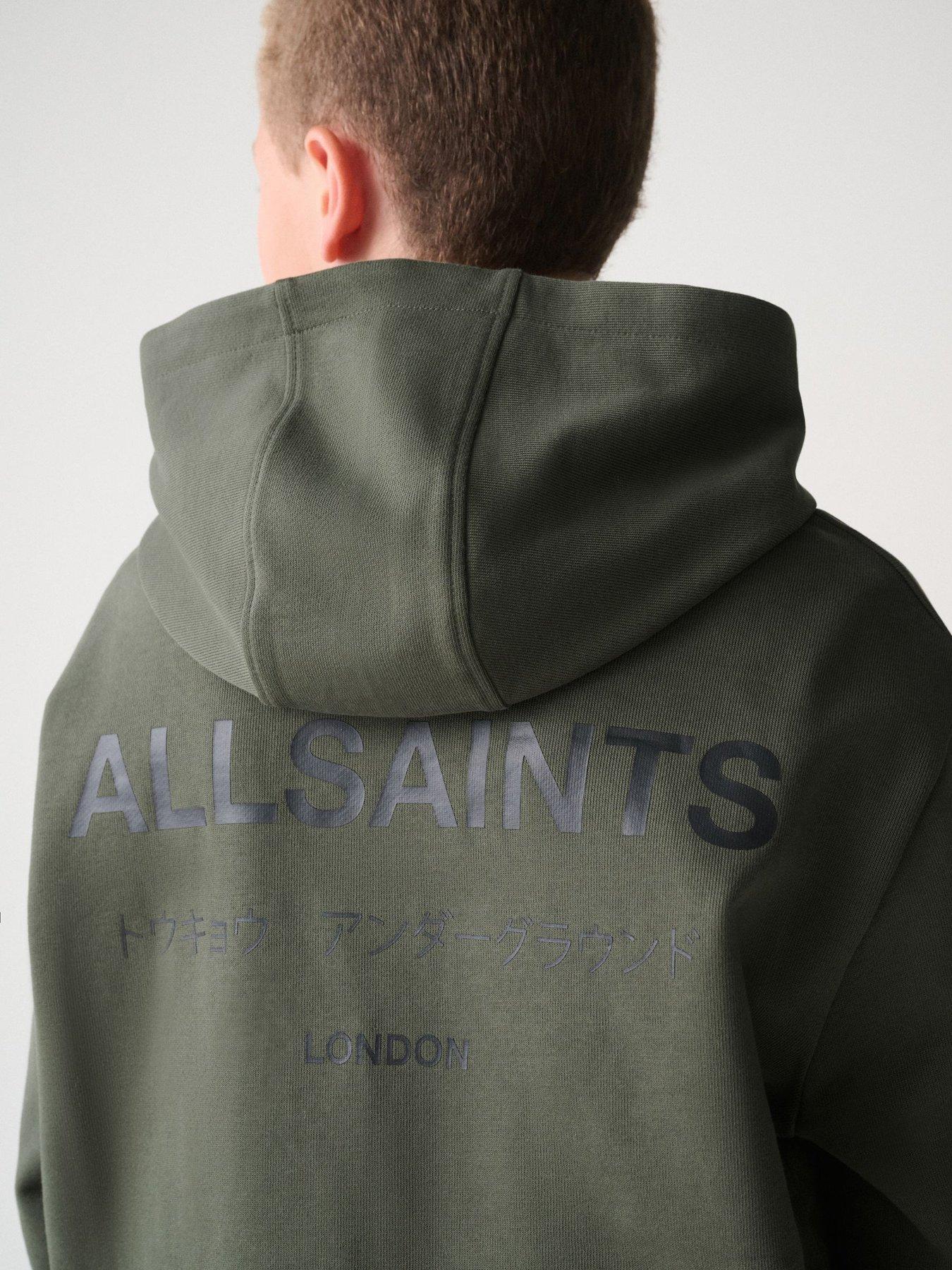 Image 7 of 7 of smALLSAINTS Boys Underground Oversized Pullover Hoodie - Green