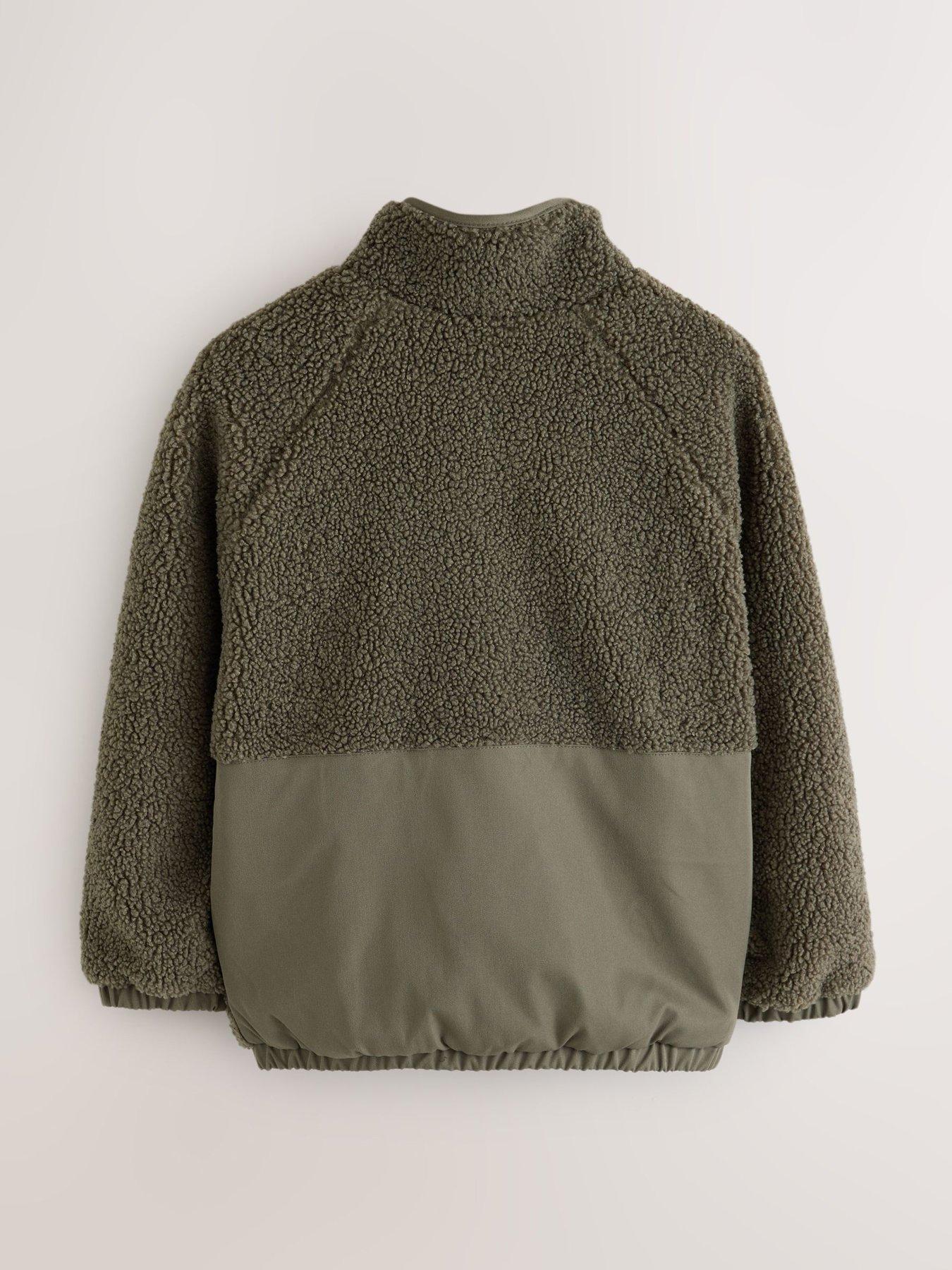 Image 7 of 7 of smALLSAINTS Boys Zip Through Fleece Jacket - Khaki