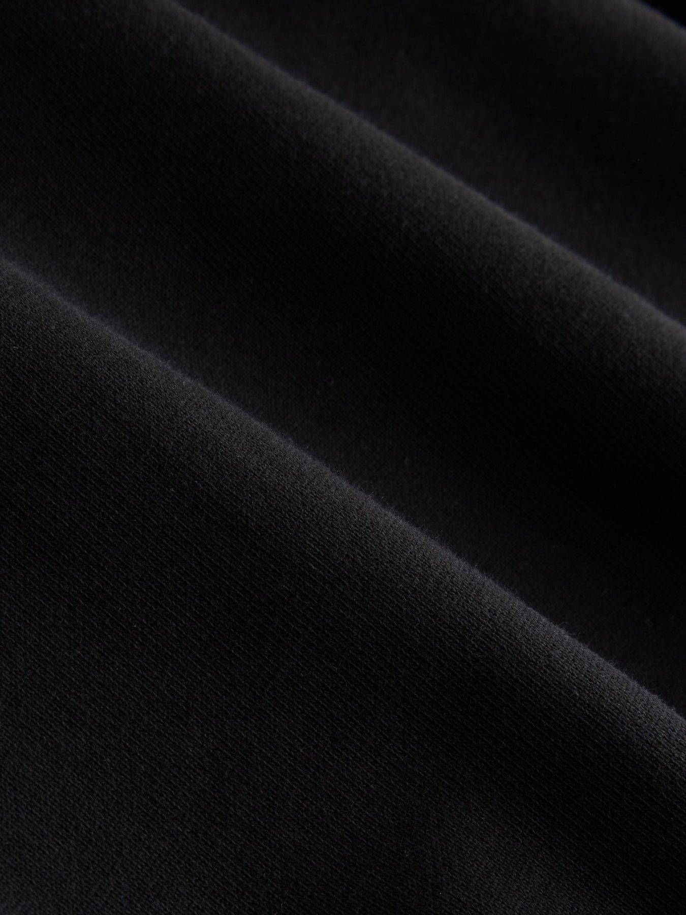 Image 7 of 7 of smALLSAINTS Boys Motive Printed Cotton Hoodie - Black