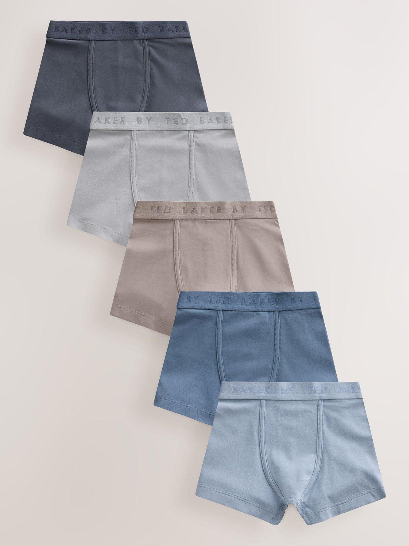 Image 1 of 6 of Ted Baker Boys 5 Pack Mineral Boxers - Multi