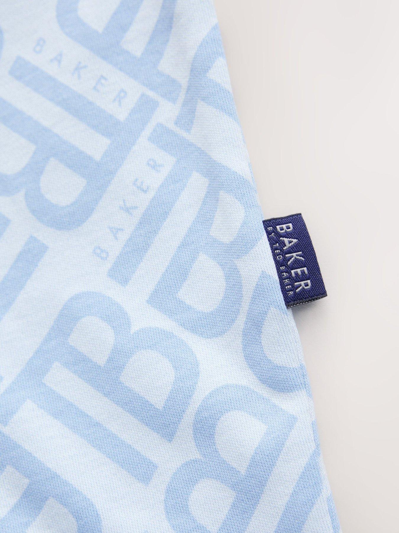 Image 4 of 6 of Ted Baker Baby Boys Sleepsuit, Hat And Bib Set - Blue