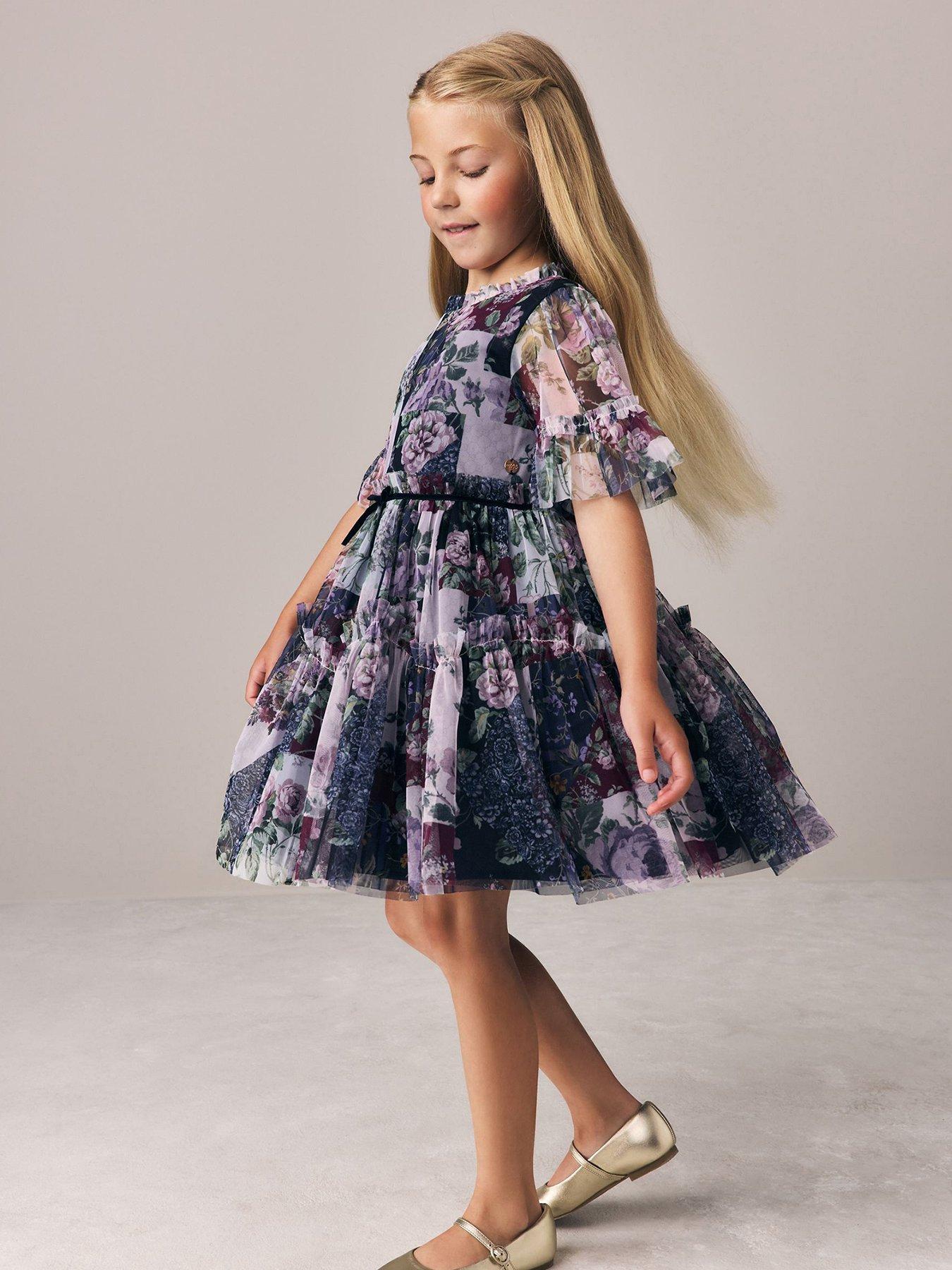 Image 1 of 1 of Laura Ashley La1 Patch Print Dres