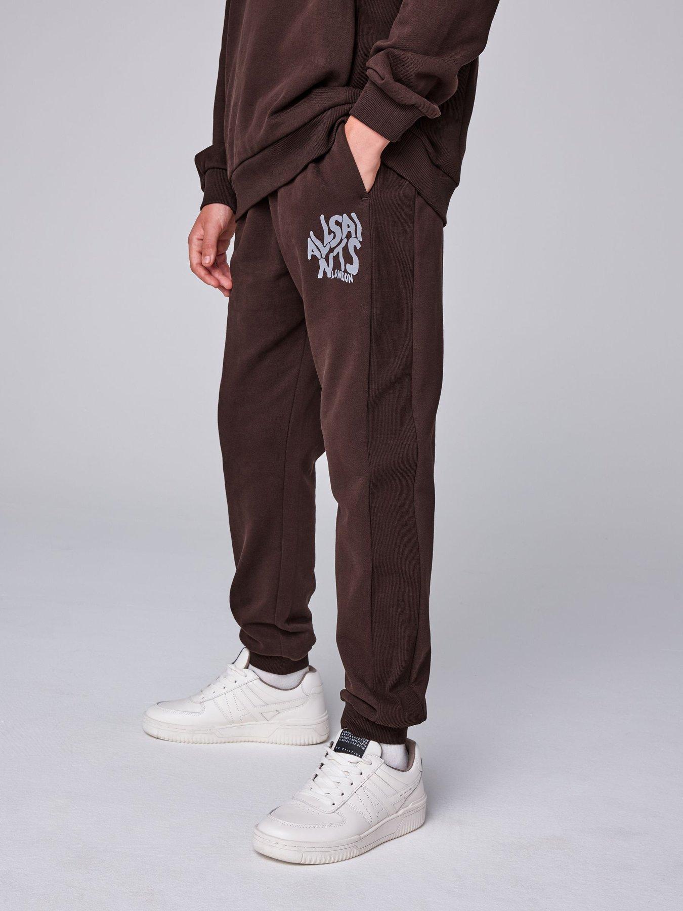 Image 5 of 7 of smALLSAINTS Orlando Oversized Hoddie And Jogger Set - Dark Brown