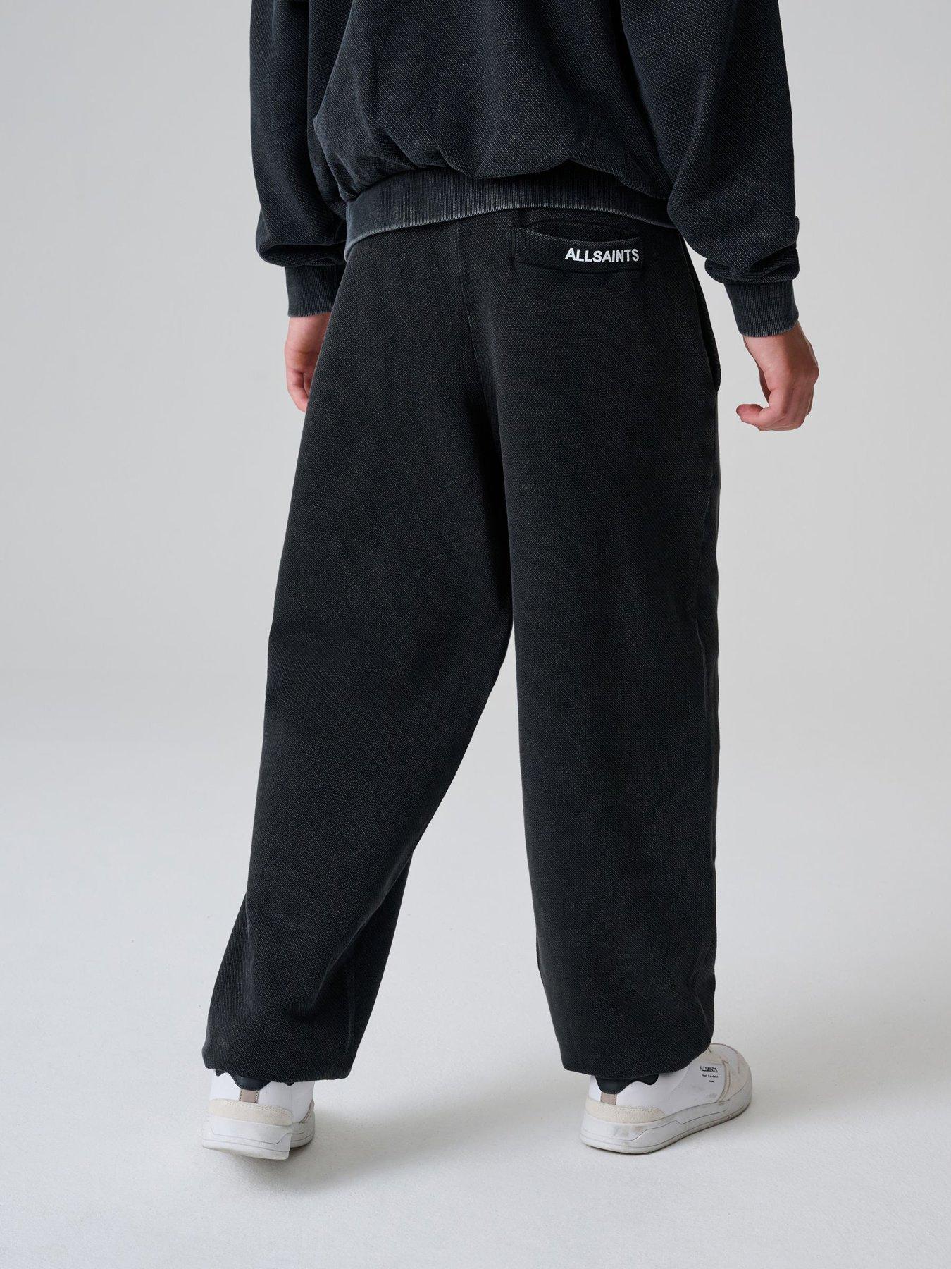 Image 5 of 7 of smALLSAINTS Boys Textured Sweatshirt And Joggers Set - Washed Black