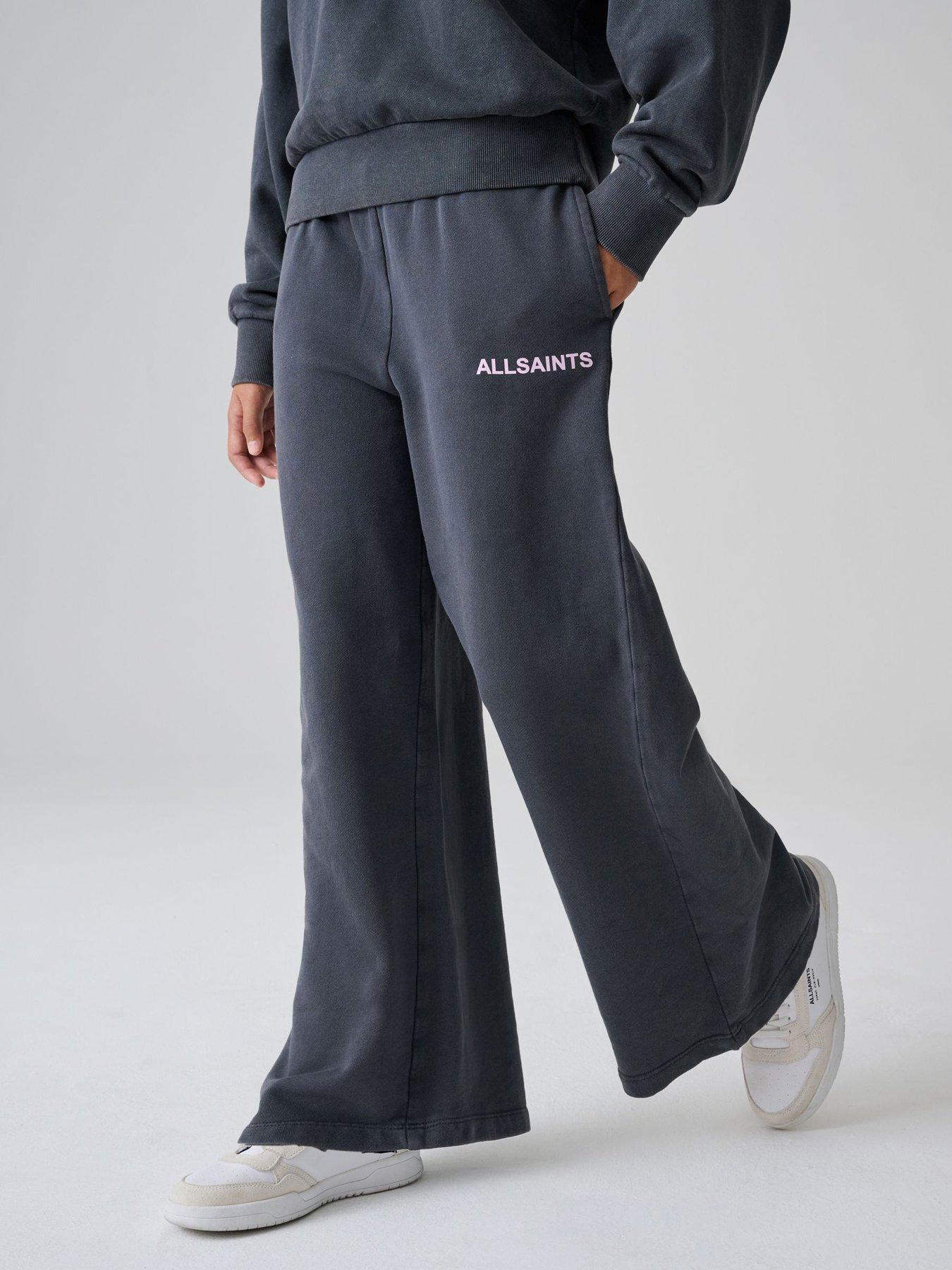 Image 4 of 4 of smALLSAINTS Girls Washed Logo Sweatshirt &amp; Jogger Set - Black