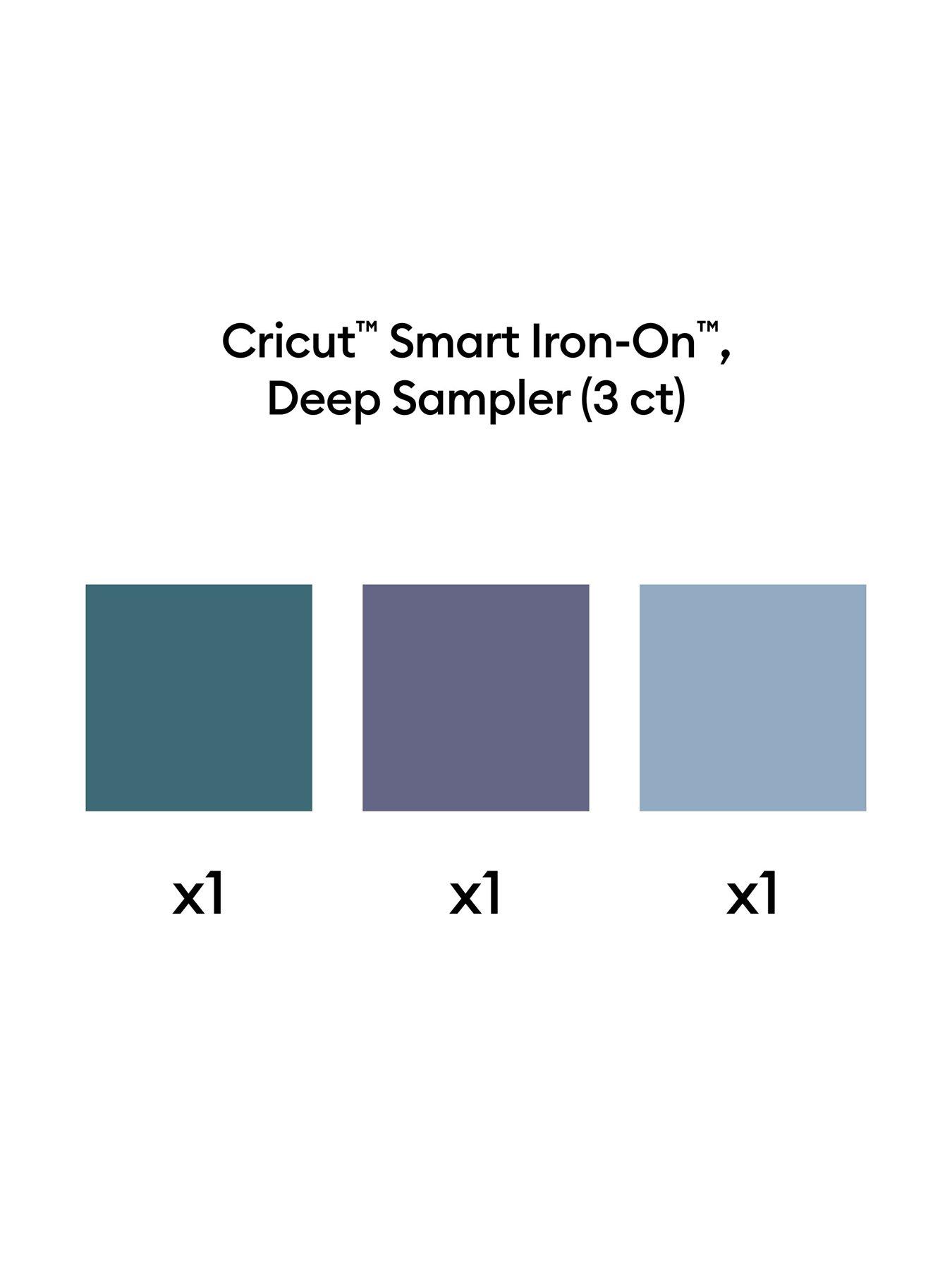 Image 3 of 7 of Cricut Smart Iron-On Matless Heat Transfer Vinyl, Deep Sampler - 13 in x 12 in (3 ct)