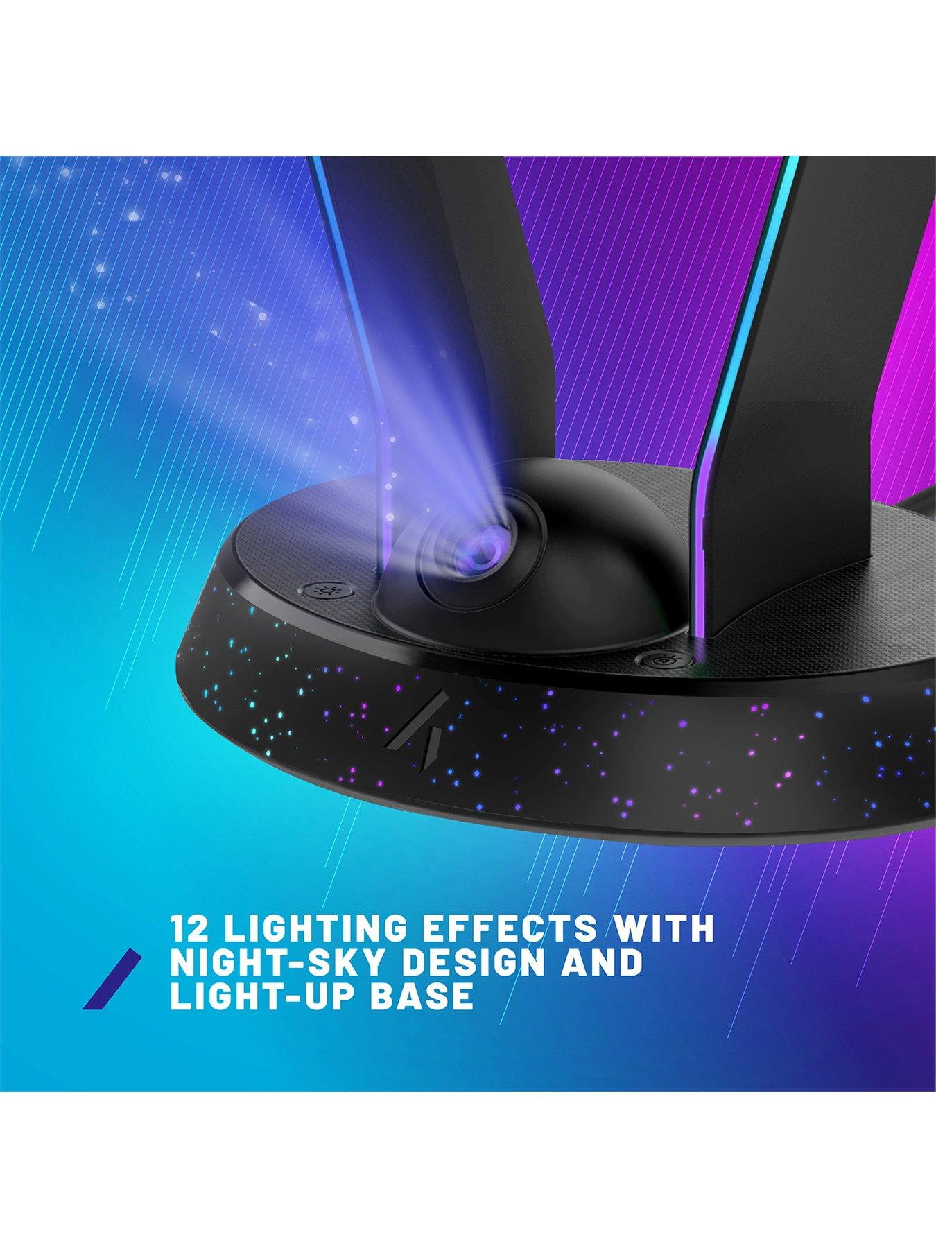 Image 4 of 7 of Stealth Night Sky Light Up Headset Stand with Projector