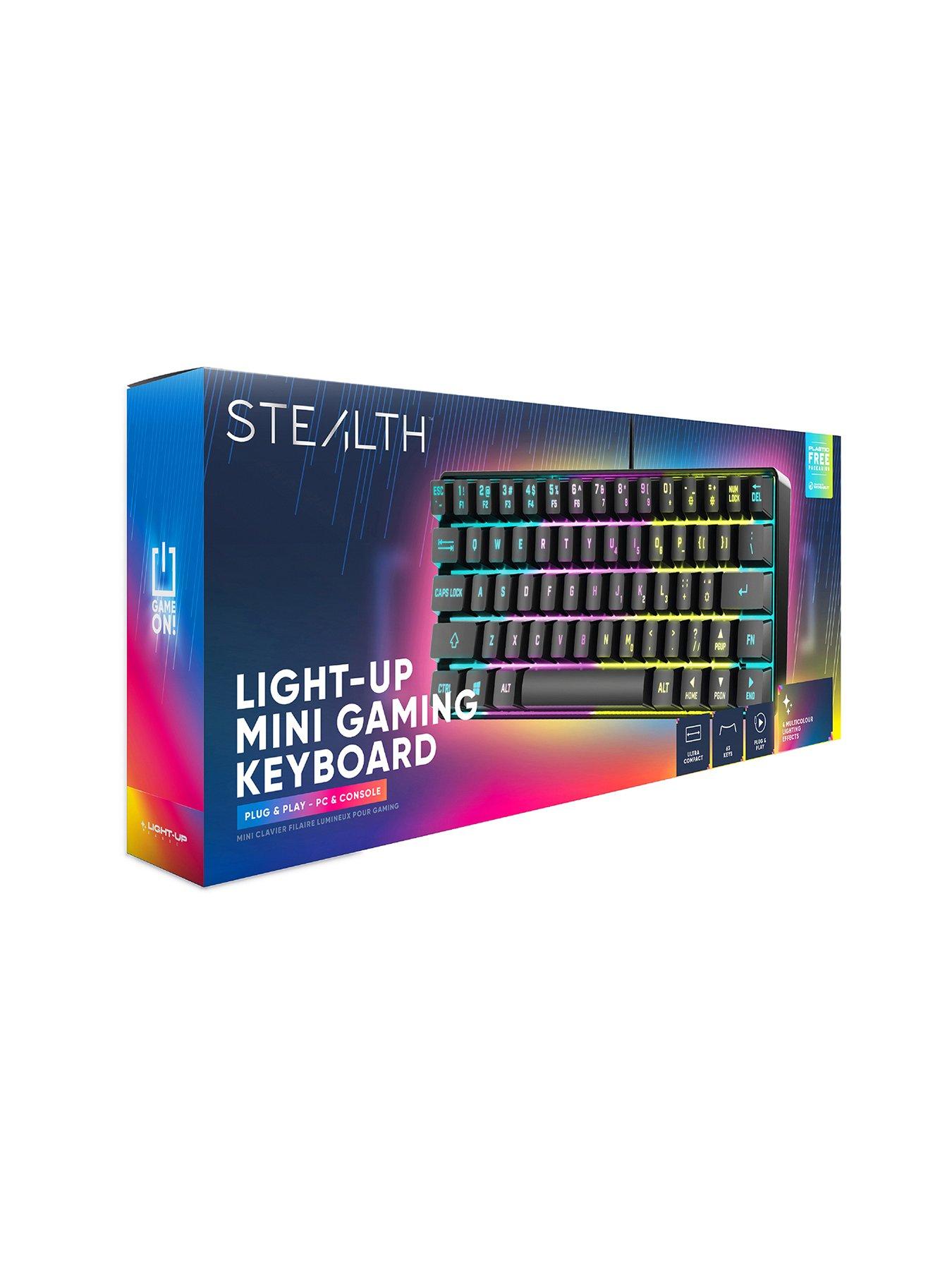 Image 2 of 6 of Stealth Light Up Compact Gaming Keyboard