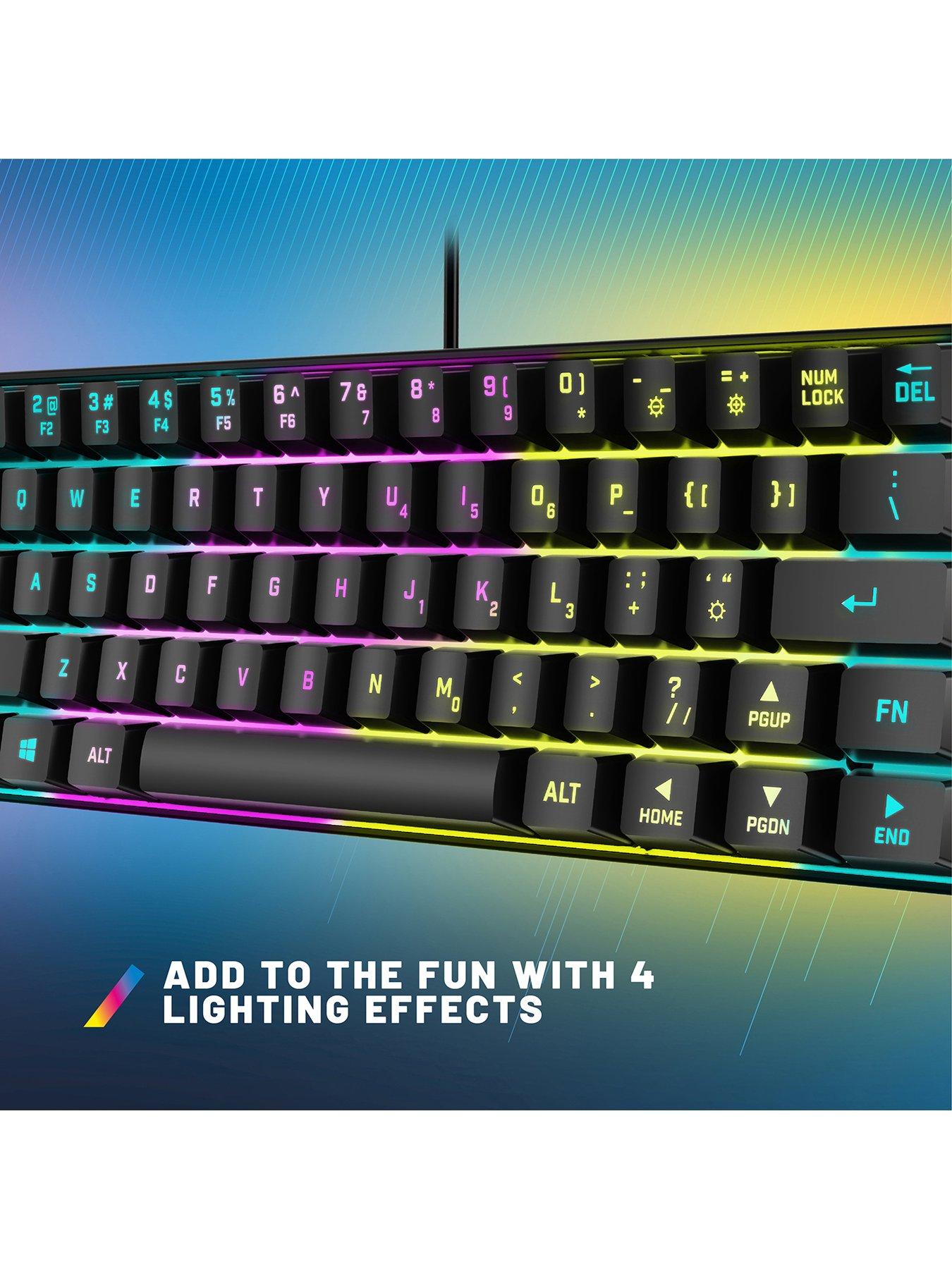 Image 3 of 6 of Stealth Light Up Compact Gaming Keyboard