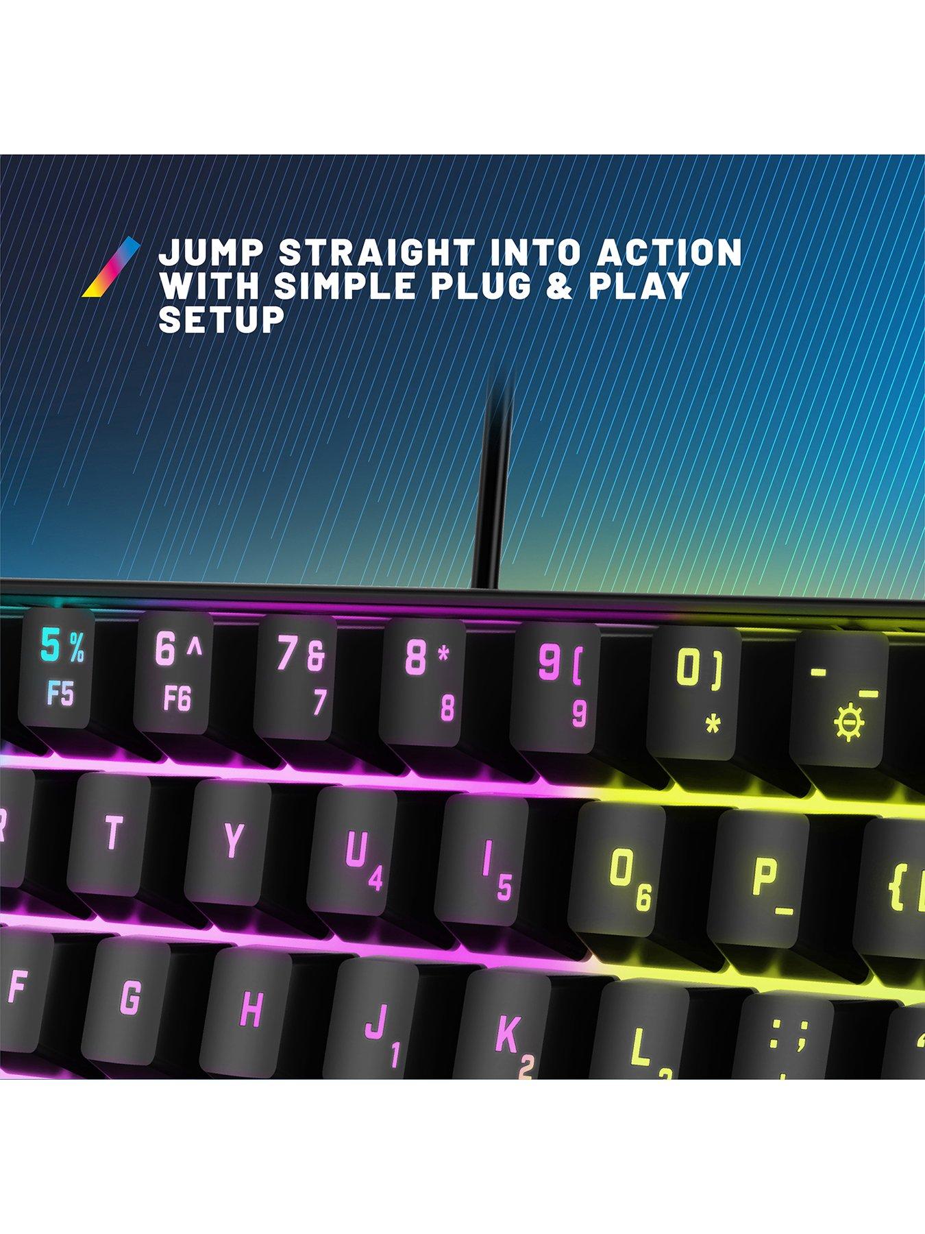 Image 5 of 6 of Stealth Light Up Compact Gaming Keyboard