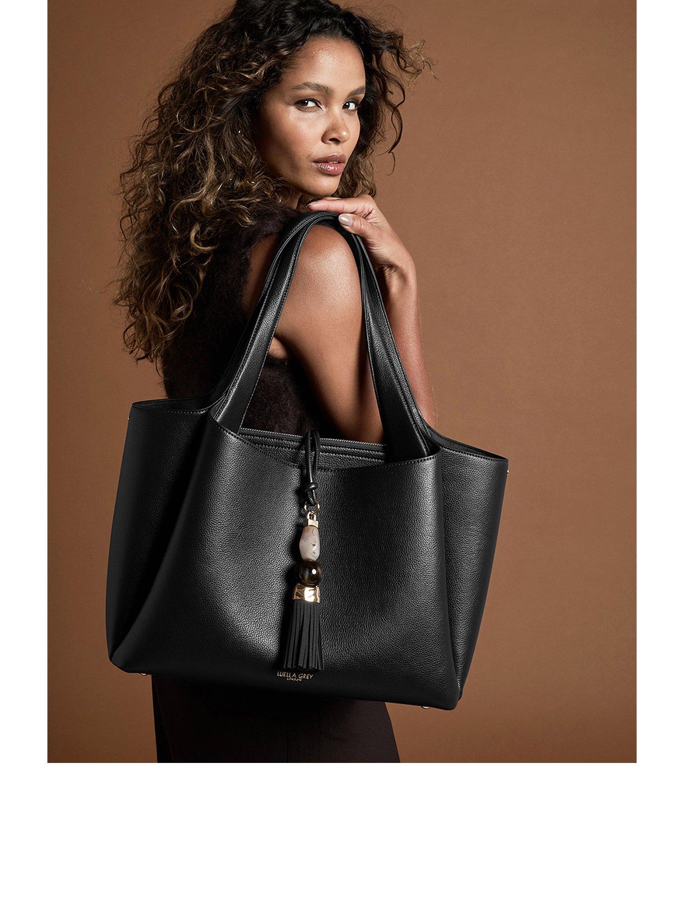Image 1 of 7 of Luella Grey Womens Stella Laptop Tote - Black