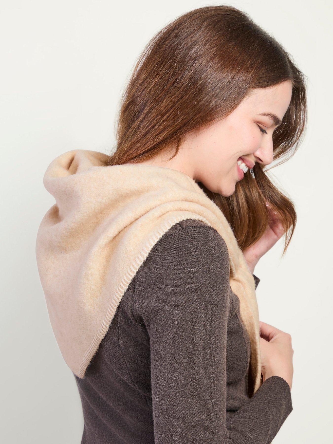 Totes Isotoner Womens Triangle Wool Blend Scarf - Beige | Very