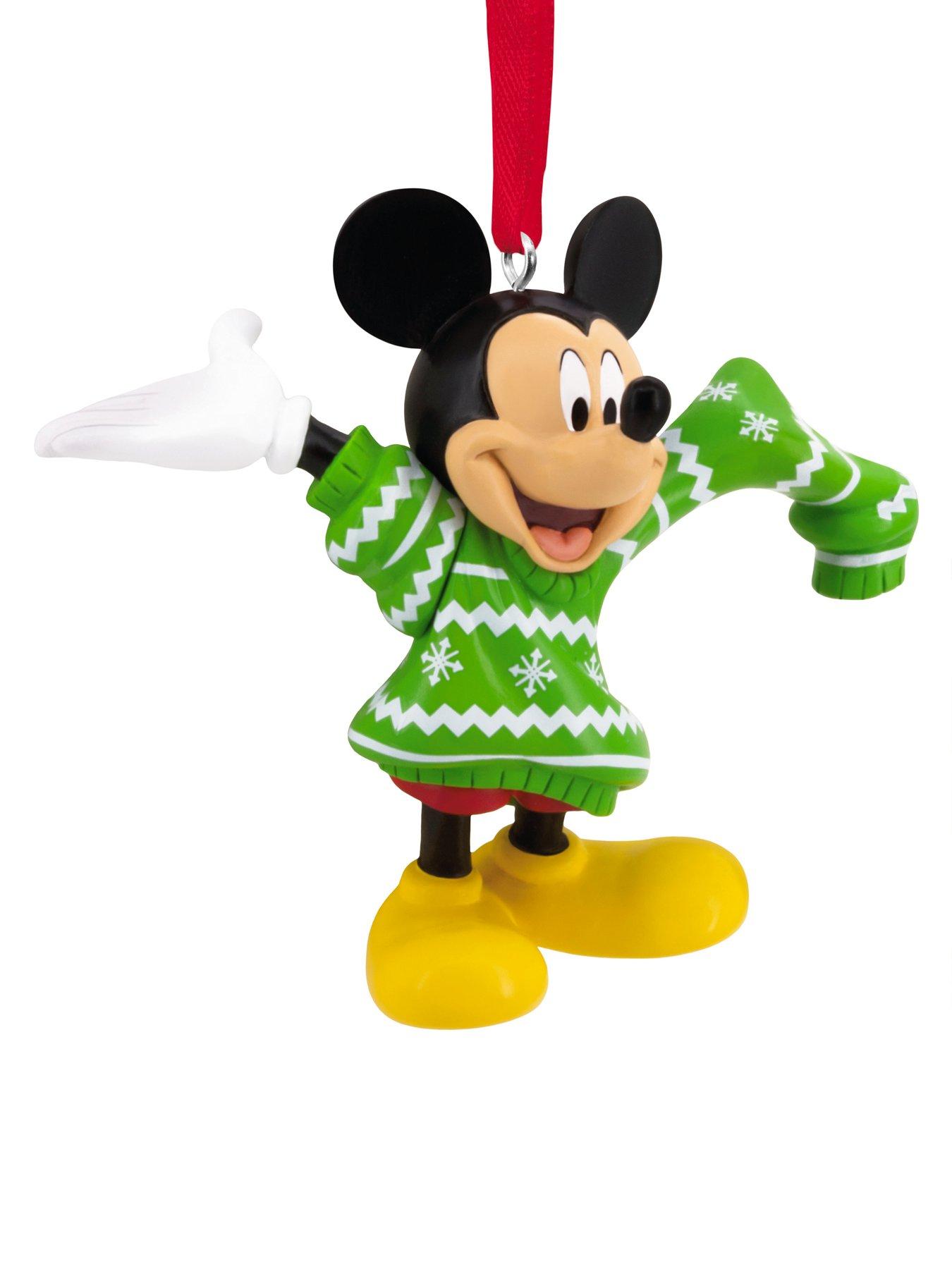Image 1 of 7 of Hallmark Disney Mickey Mouse in Jumper Tree Ornament