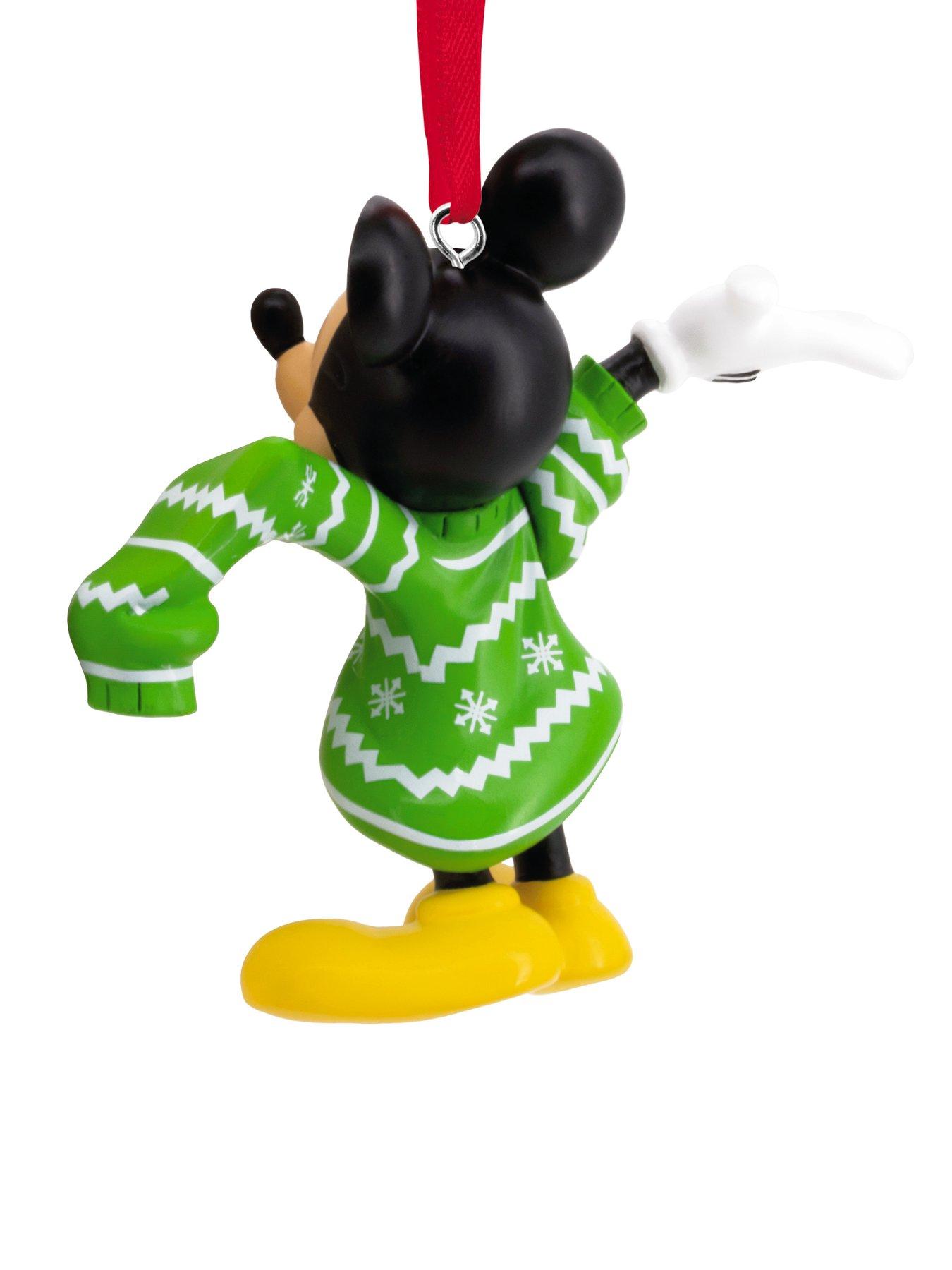 Image 2 of 7 of Hallmark Disney Mickey Mouse in Jumper Tree Ornament