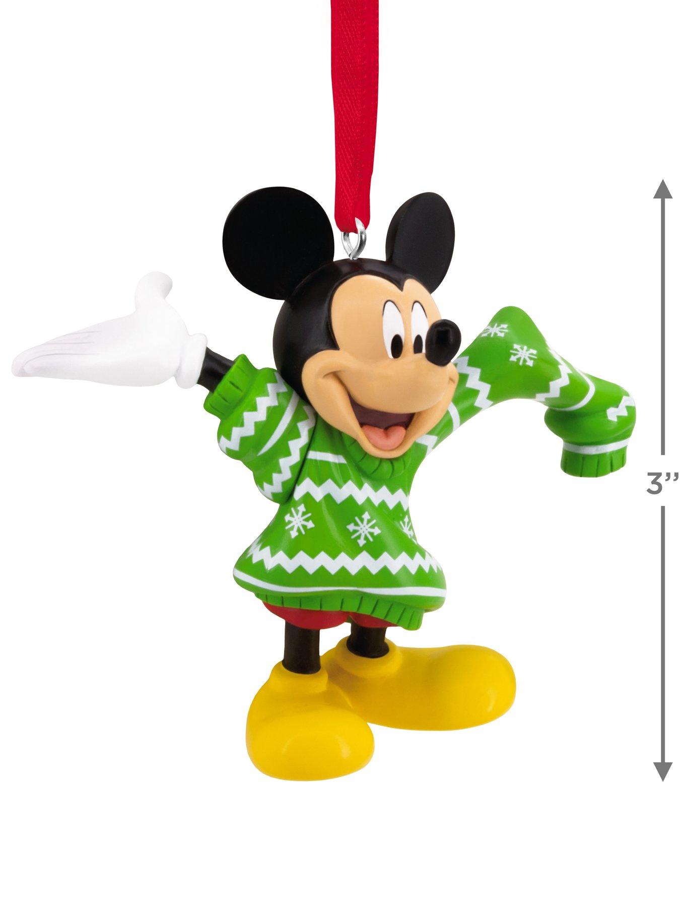 Image 4 of 7 of Hallmark Disney Mickey Mouse in Jumper Tree Ornament