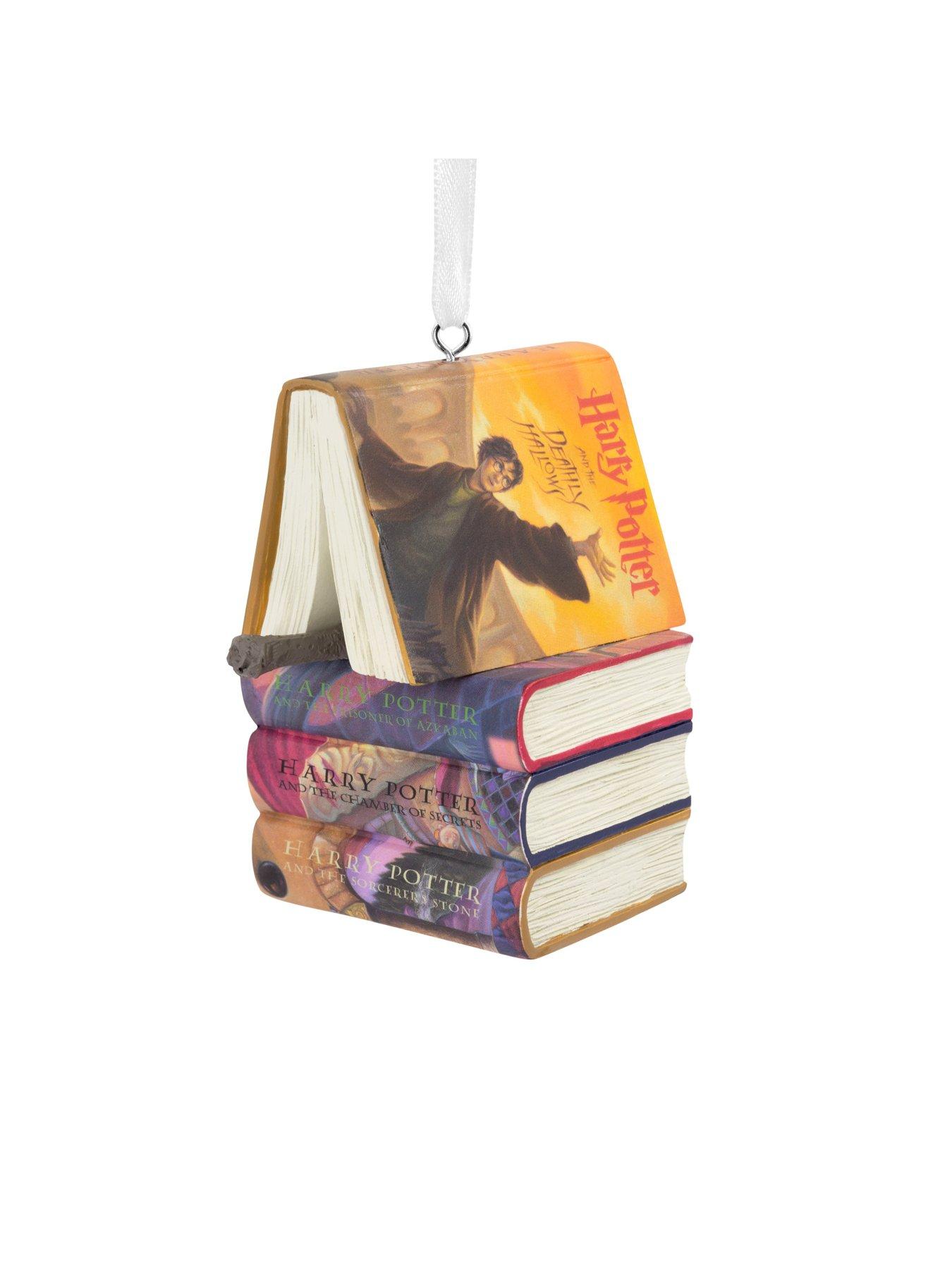 Hallmark Harry Potter Stacked Books And Wand Tree Ornament