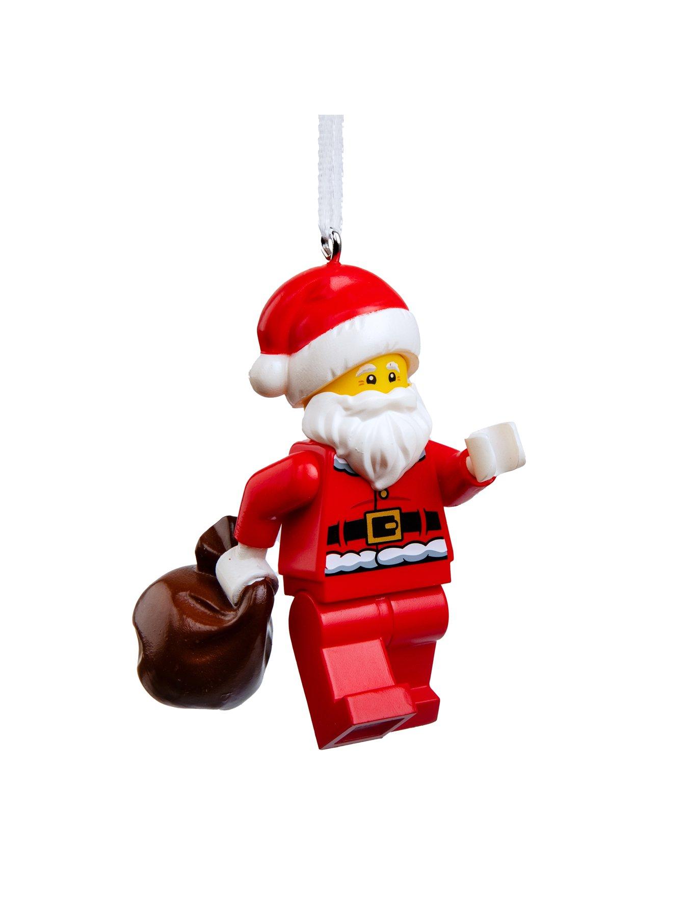 Hallmark Unisex White Lego Jolly Santa Christmas Bauble - Image 2