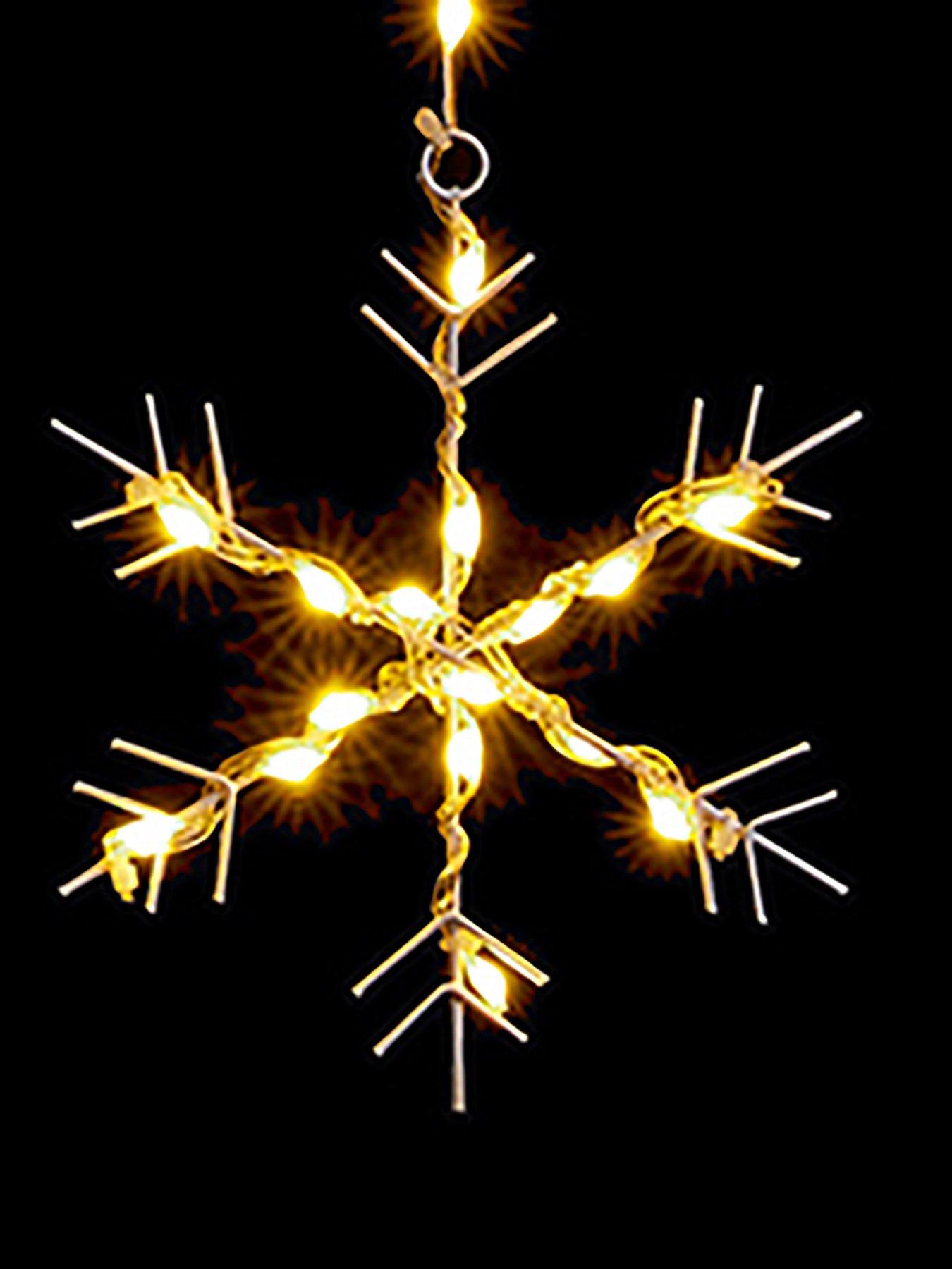 Image 2 of 4 of Premier Decorations 1.2 X 1.2m Multi Action Flexibrights Snowflake V Curtain Light