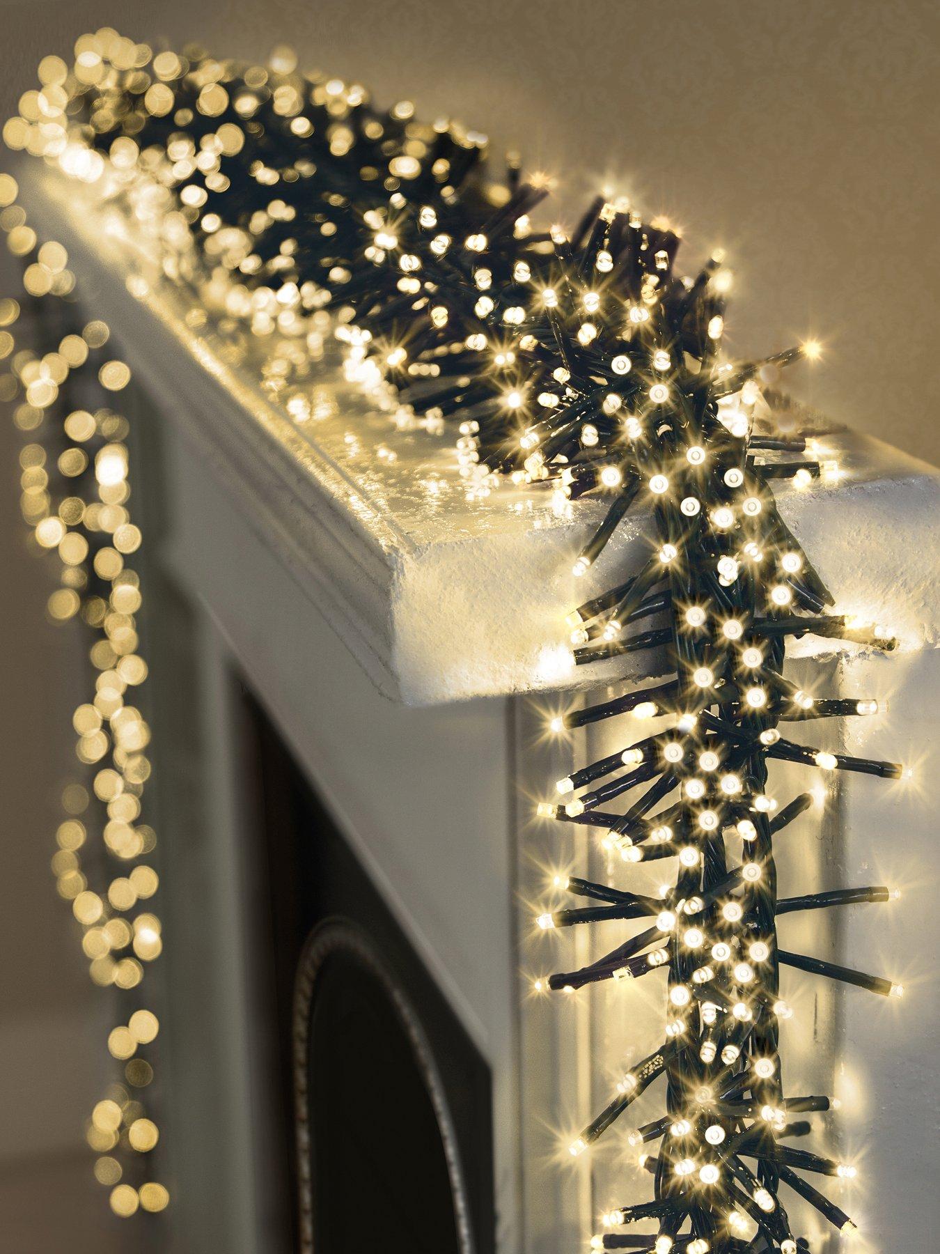 Image 3 of 5 of Premier Decorations 2000 Multi Action Cluster Lights With Warm White Led