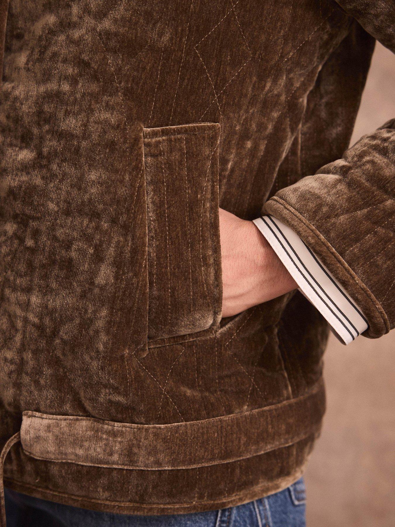Image 4 of 6 of Mint Velvet Khaki Quilted Jacket - Green