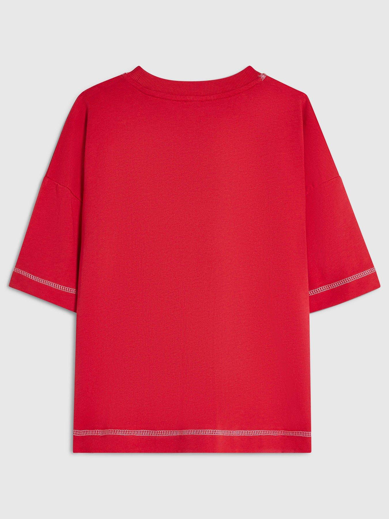 Image 2 of 4 of River Island Girls Christmas Recipe T-shirt - Red