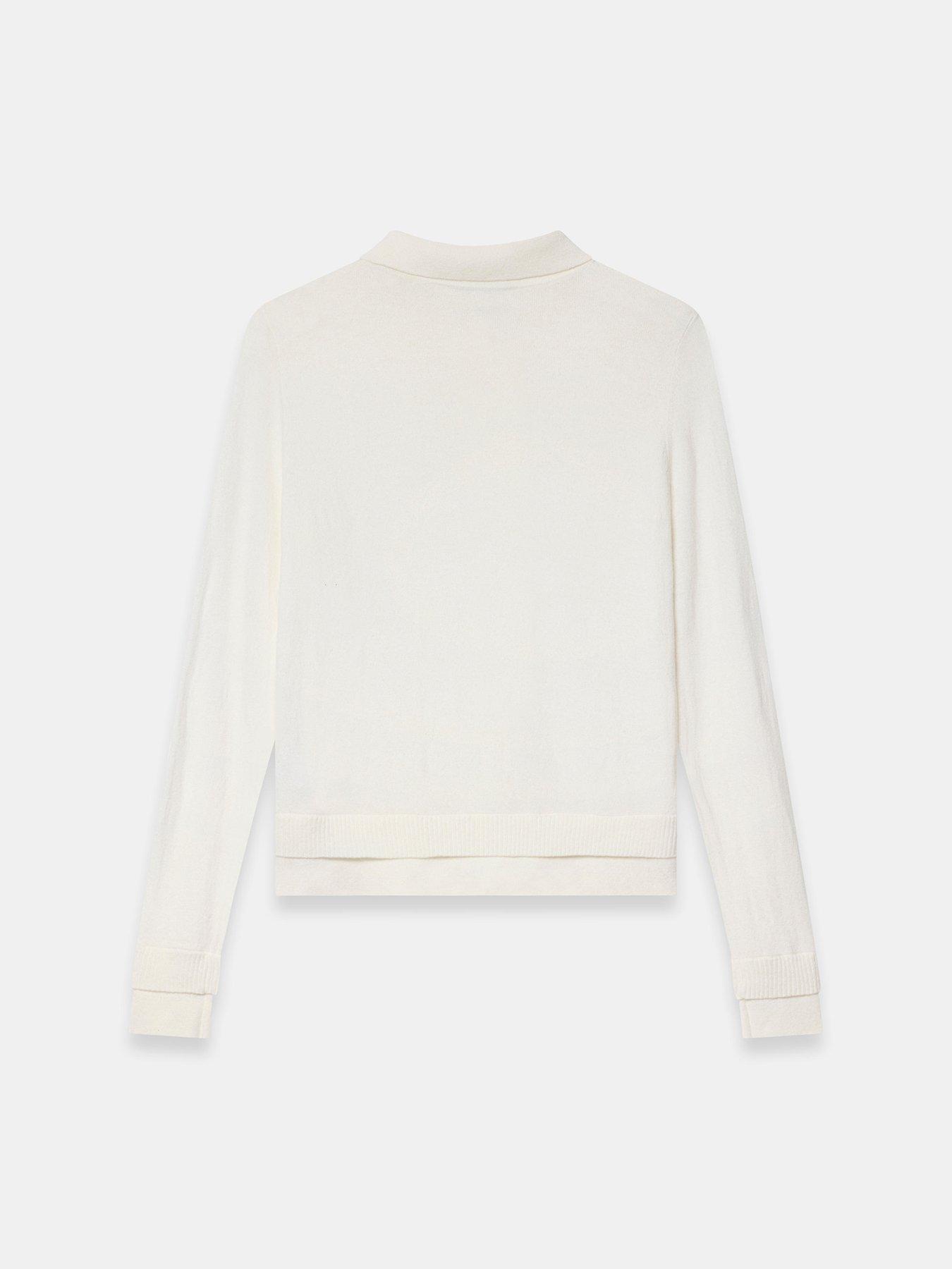 Image 6 of 6 of Mint Velvet Layered Collar Top - Cream