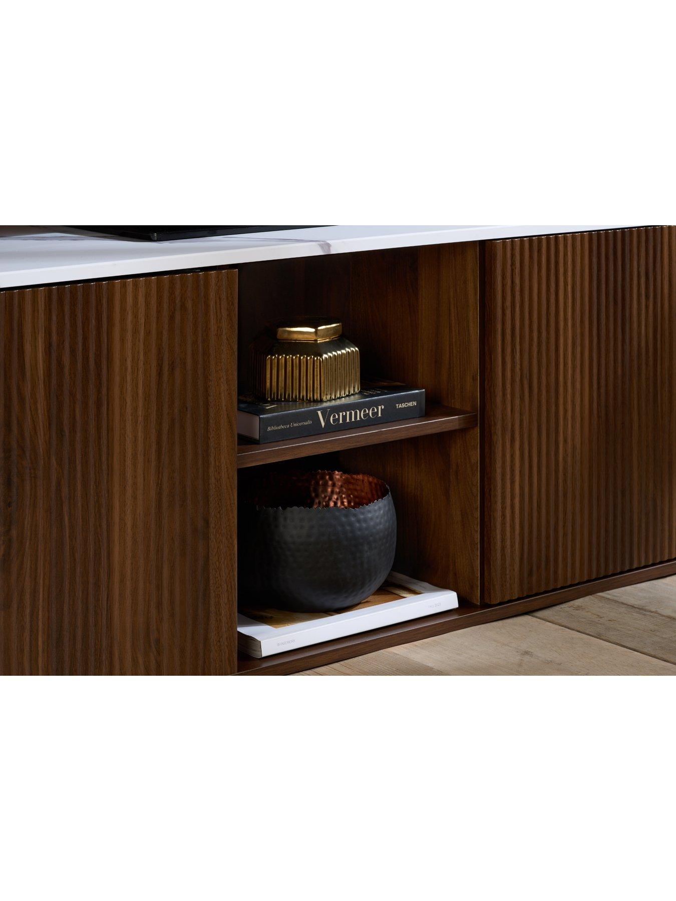 Image 3 of 8 of Birlea Russo Large TV Unit