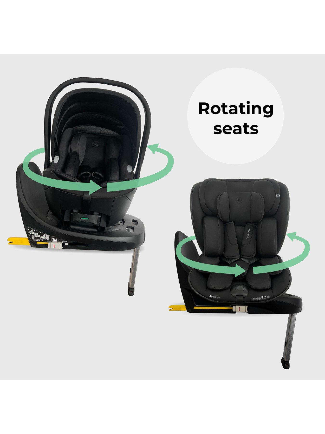 Image 3 of 8 of My Babiie MBCS05 Rotating Family Set with Base, Infant Carrier and Toddler Car Seat