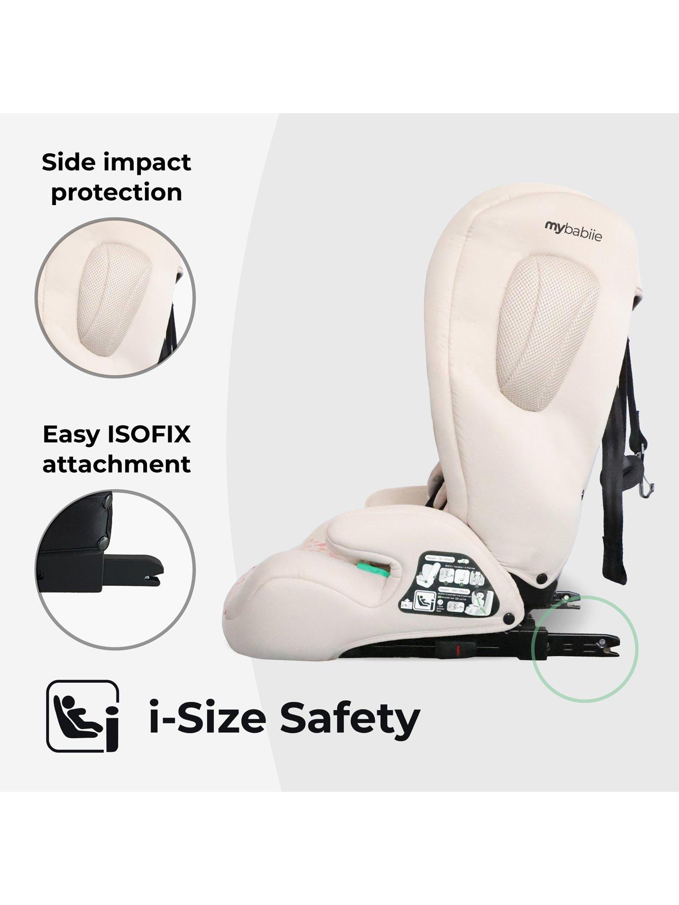 Image 4 of 8 of My Babiie MBCS75 Toddler to Booster R129 Car Seat with ISOFIX - Pink Leopard