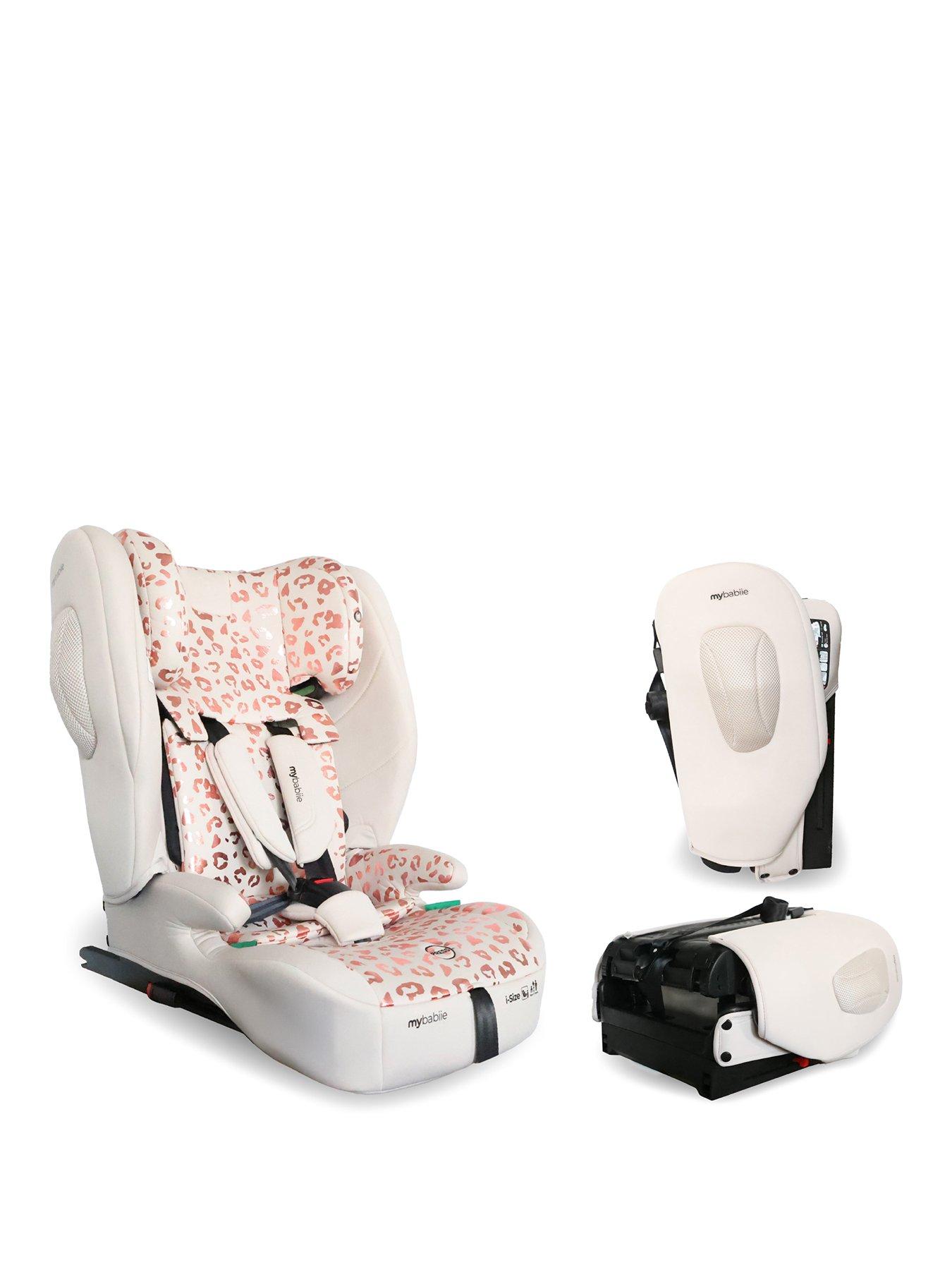 My Babiie Mbcs80 Foldable Toddler To Booster R129 Car Seat With Isofix - Pink Leopard - Image 3