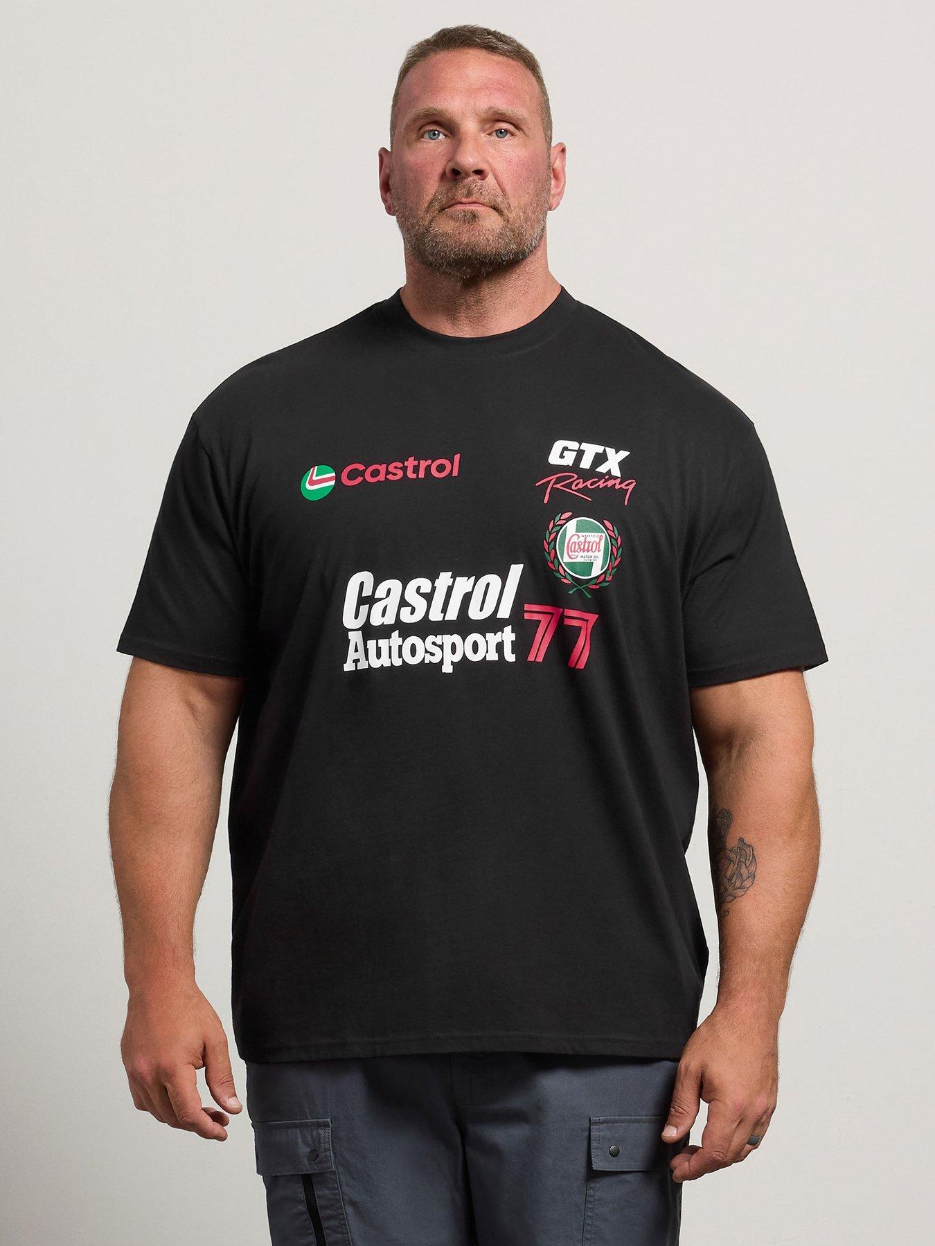 BadRhino Badrhino Castrol Graphic T-shirt, Black, Size L, Men