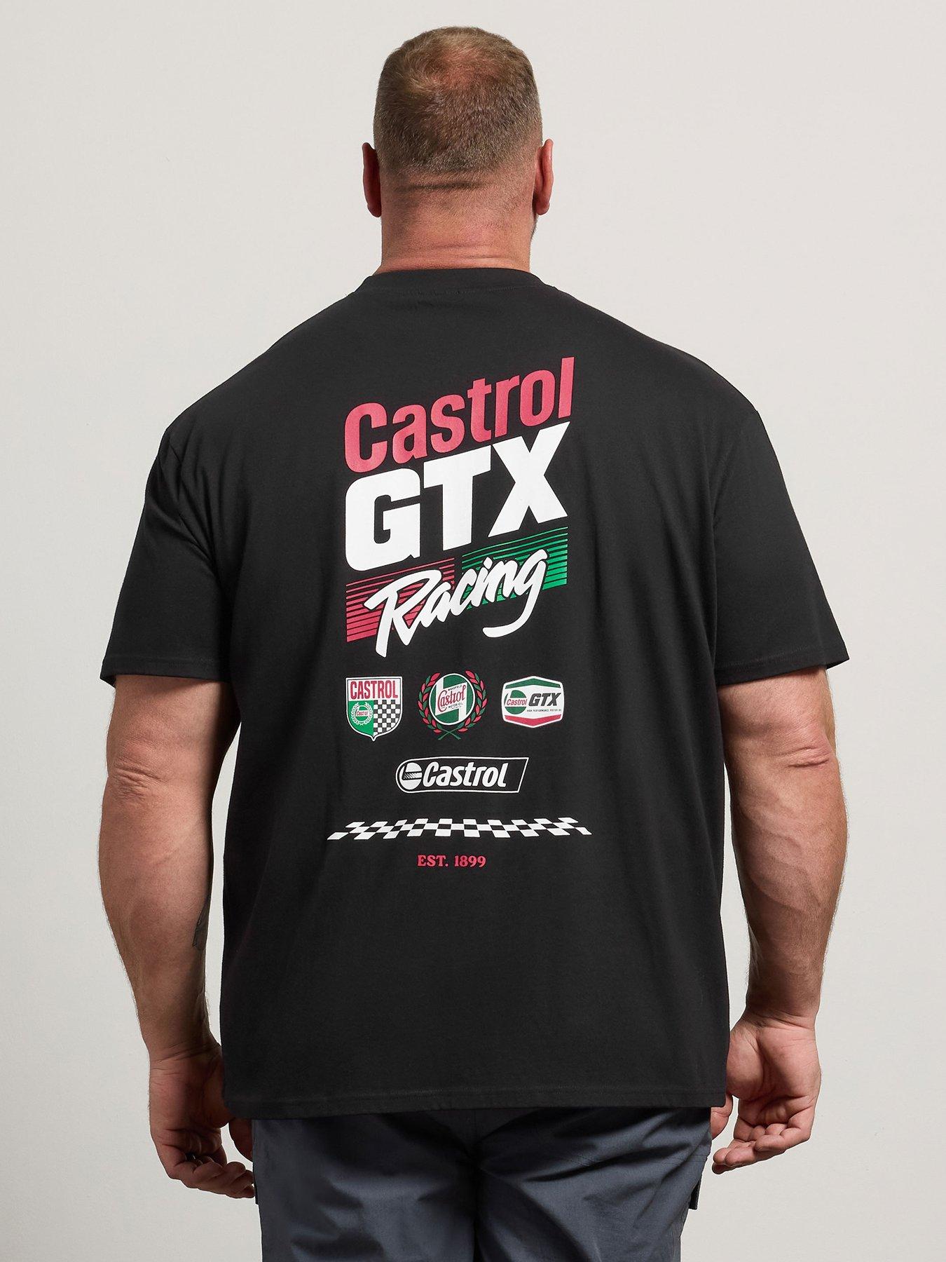 Image 2 of 4 of BadRhino Mens Big &amp; Tall Castrol Graphic T-Shirt - Black