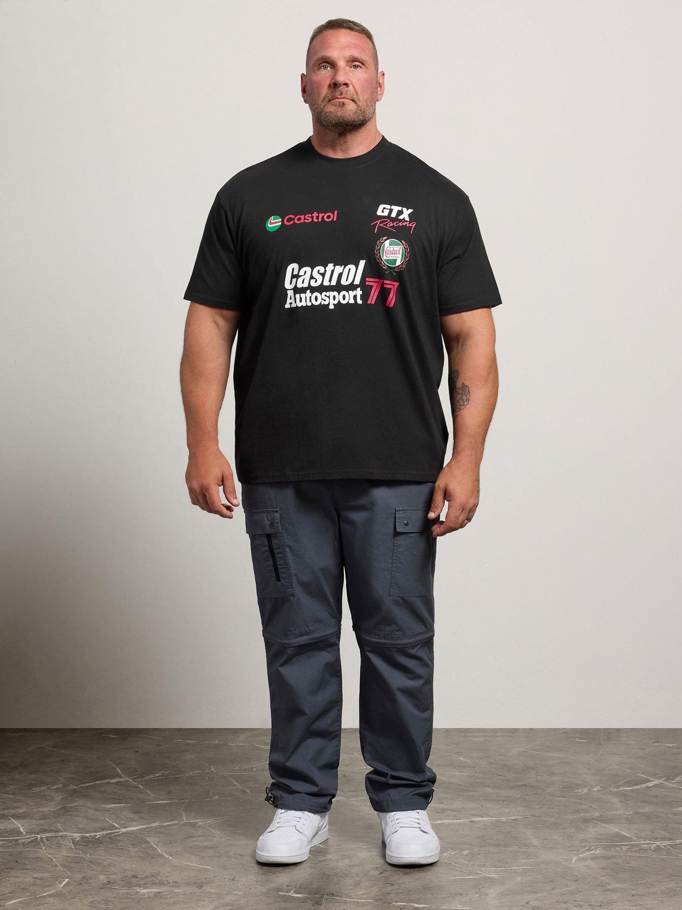 Image 3 of 4 of BadRhino Mens Big &amp; Tall Castrol Graphic T-Shirt - Black
