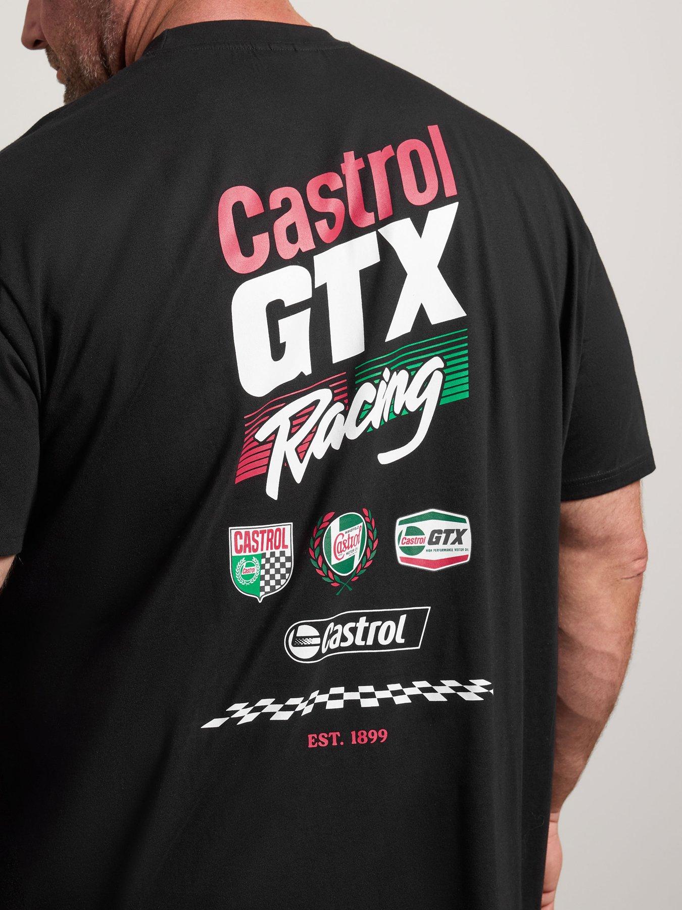 Image 4 of 4 of BadRhino Mens Big &amp; Tall Castrol Graphic T-Shirt - Black