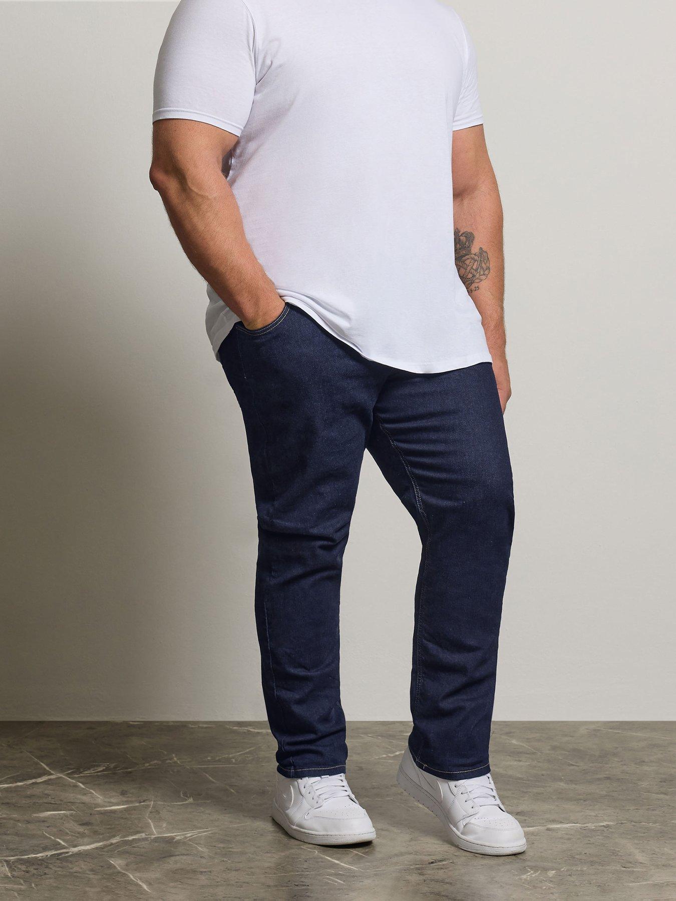 BadRhino Badrhino Dark Indigo Stretch Regular Jean 32", Blue, Size 60, Inside Leg 32, Men