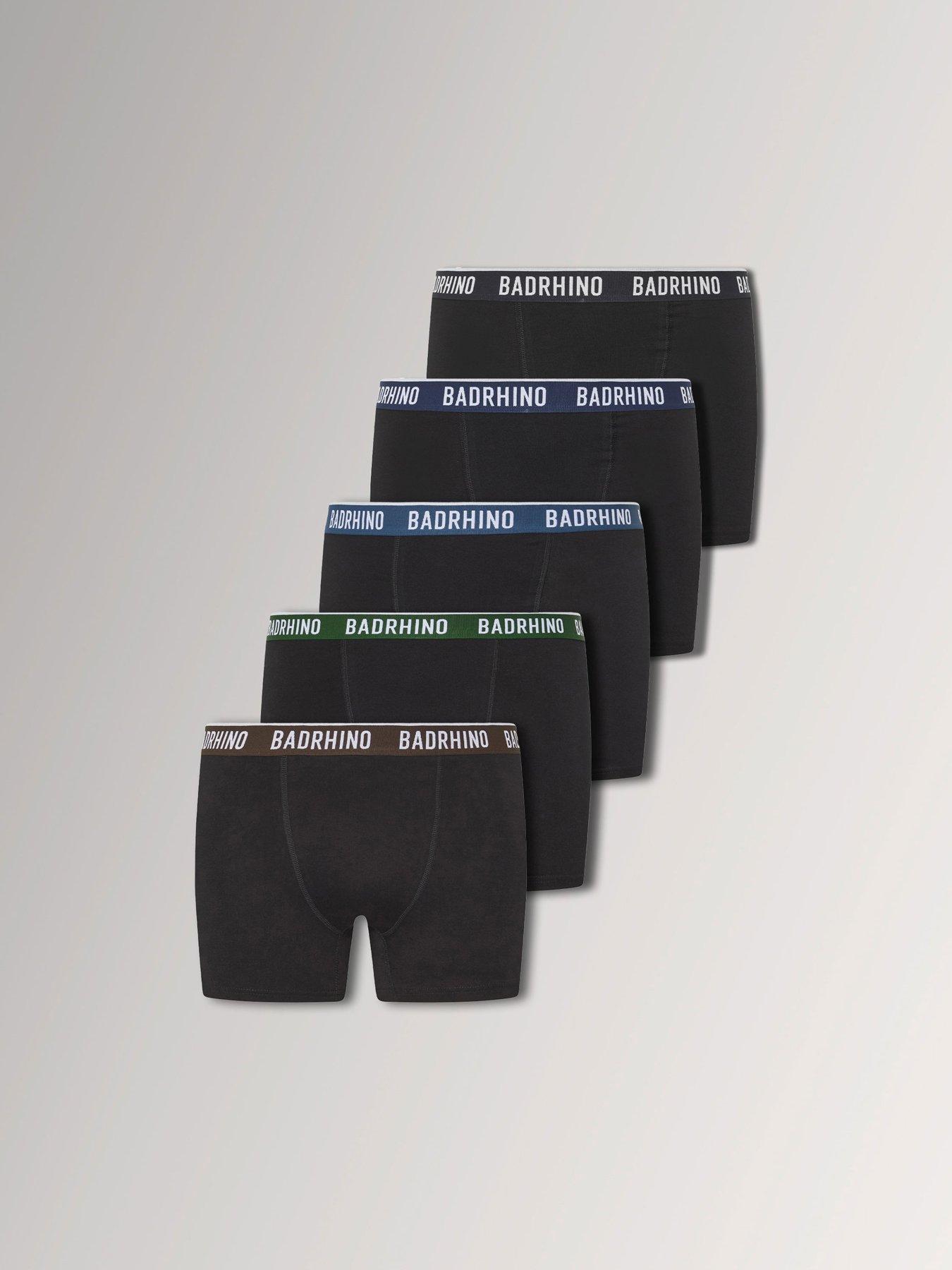 Badrhino Black Pack Of 5 Boxers - Image 3