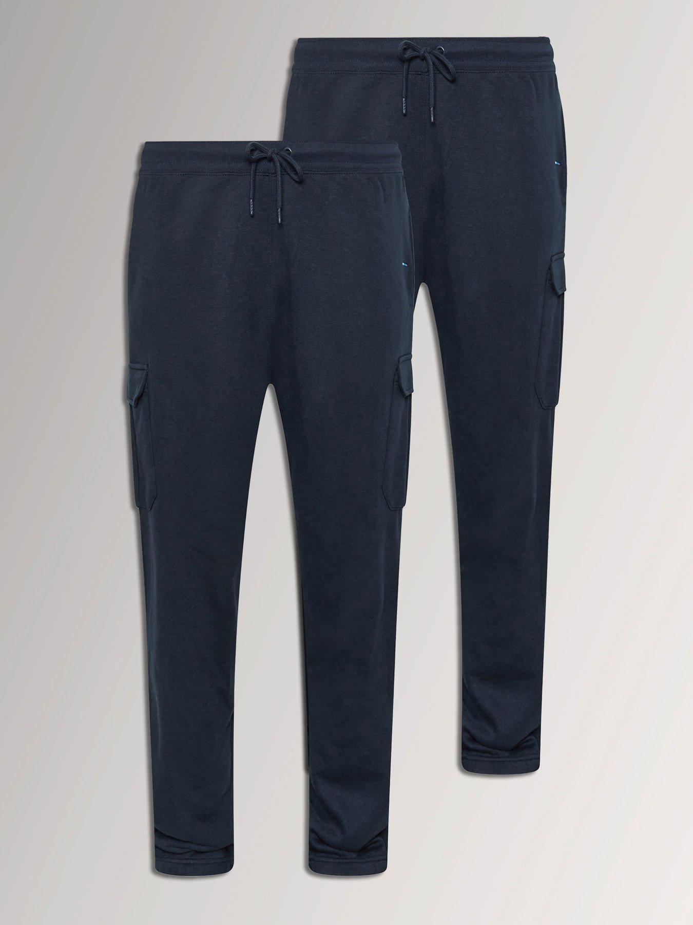 Badrhino Blue Pack Of 2 Cargo Style Joggers - Image 2