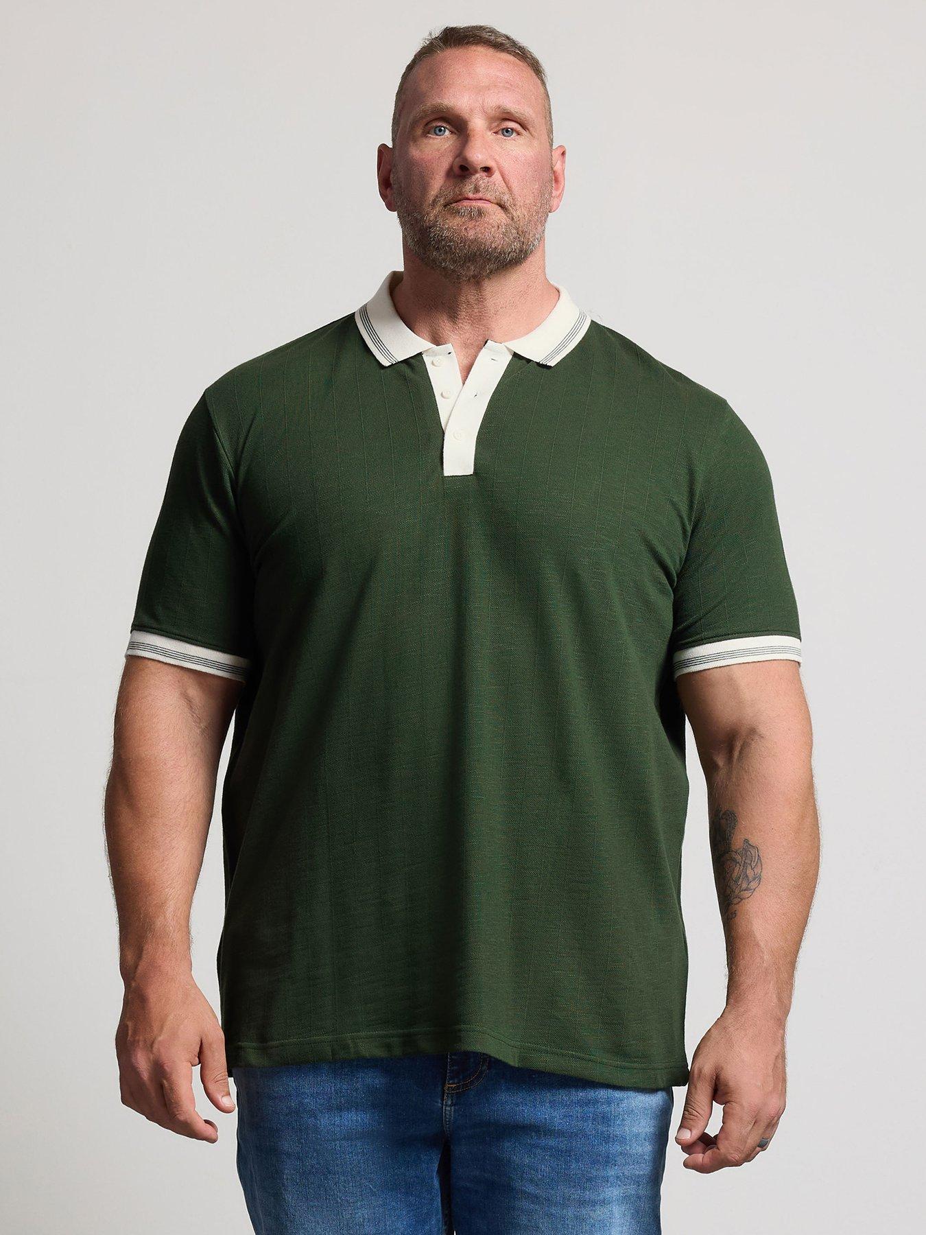 BadRhino Mens Regular Fit Pique Polo Shirt, Green, Size 3Xl, Men