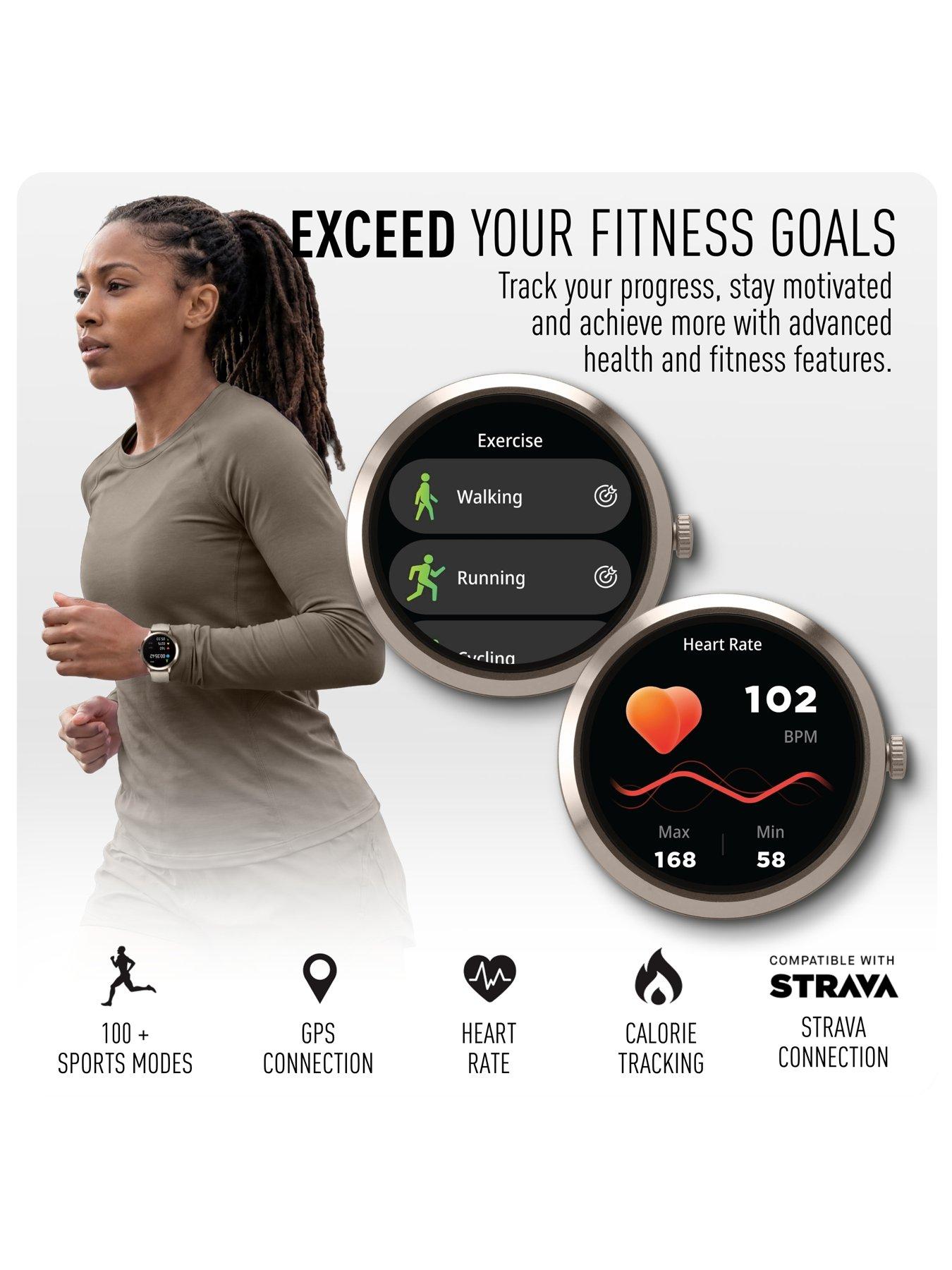 Image 3 of 7 of Reflex Active Spectra Mink Silicone Strap Smart Watch