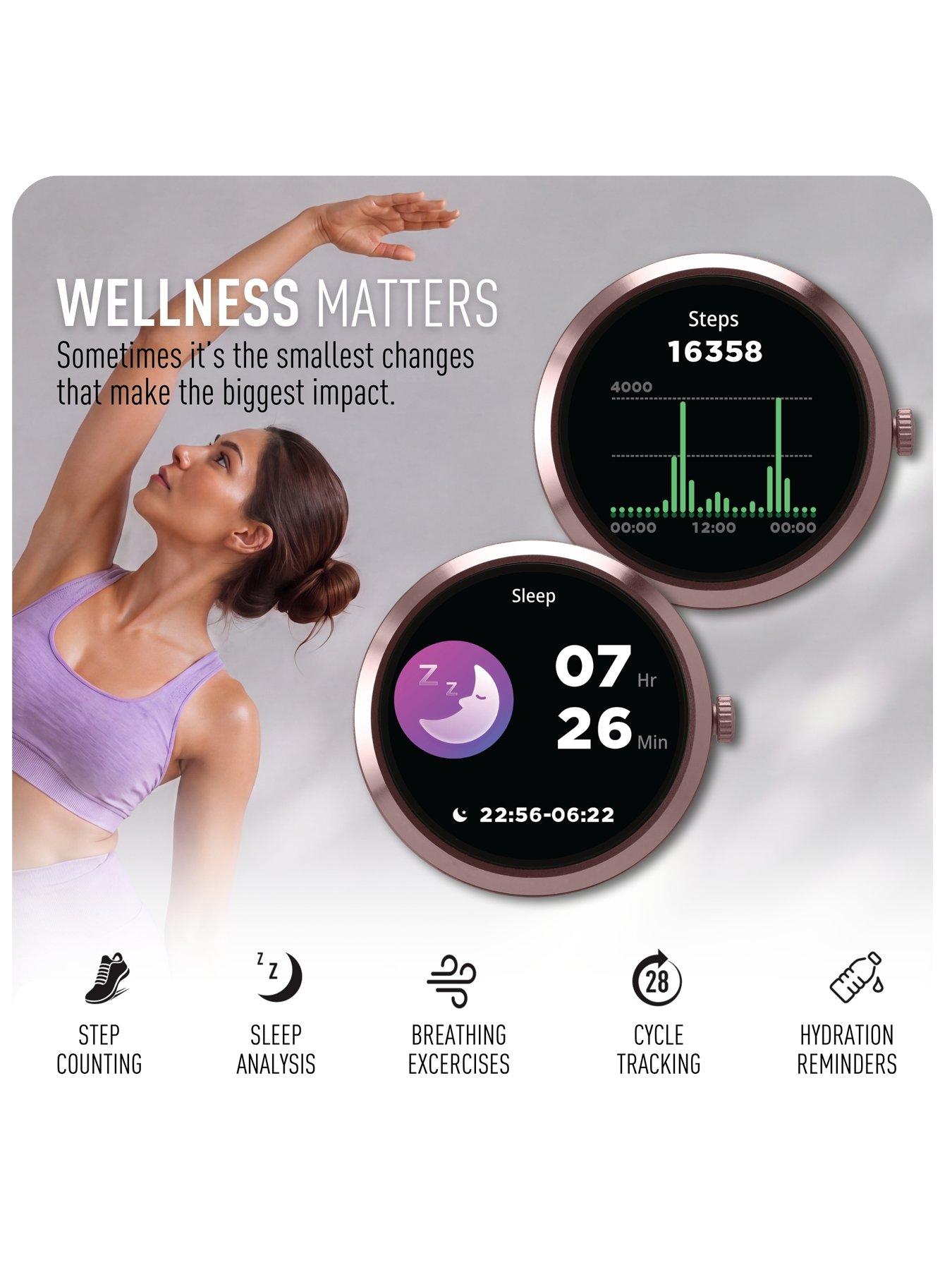 Image 3 of 7 of Reflex Active Spectra Pink Silicone Strap Smart Watch