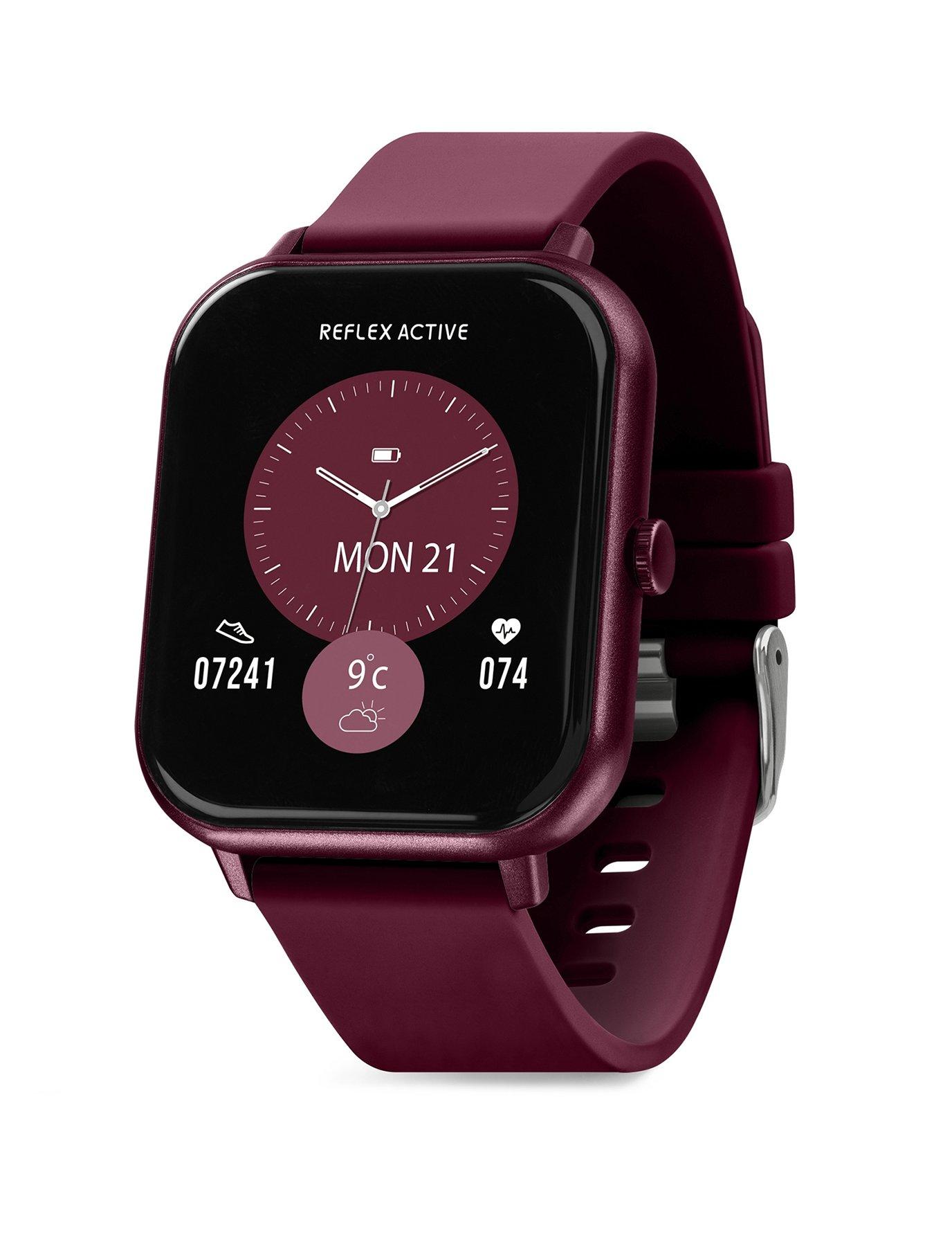 Image 1 of 7 of Reflex Active Reflex Active Nexus Lite Berry Silicone Strap Smart Watch