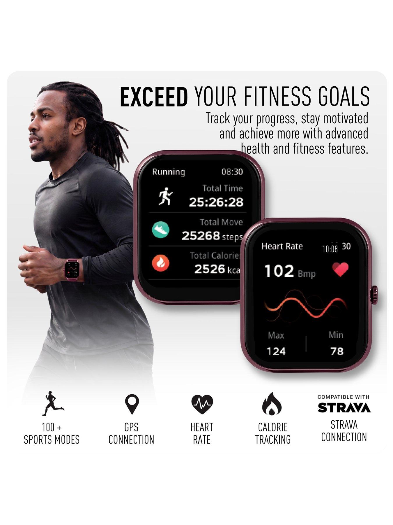 Image 2 of 7 of Reflex Active Reflex Active Nexus Lite Berry Silicone Strap Smart Watch