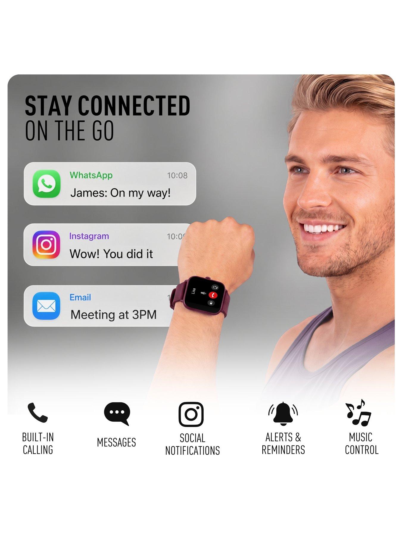 Image 4 of 7 of Reflex Active Reflex Active Nexus Lite Berry Silicone Strap Smart Watch