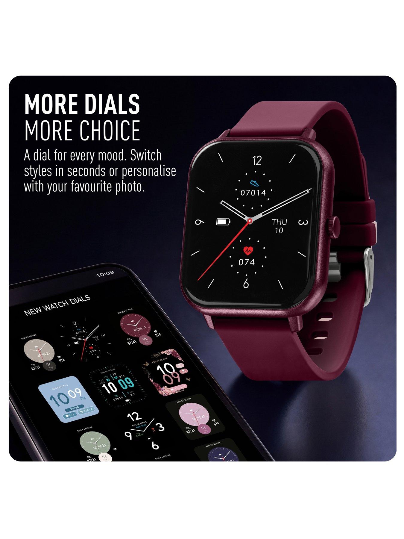 Image 6 of 7 of Reflex Active Reflex Active Nexus Lite Berry Silicone Strap Smart Watch