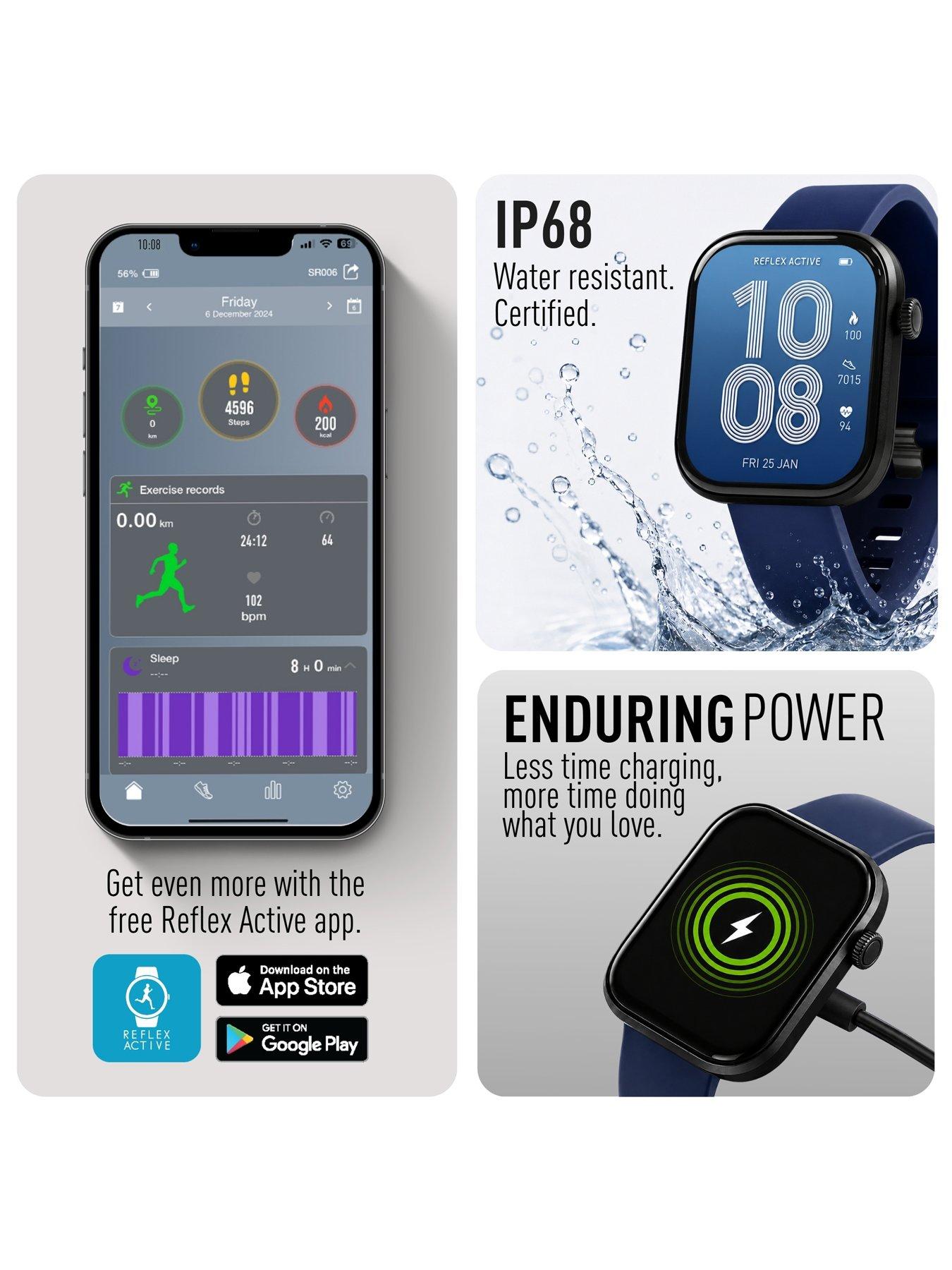 Image 5 of 8 of Reflex Active Reflex Active Spectra Navy Silicone Strap Smart Watch