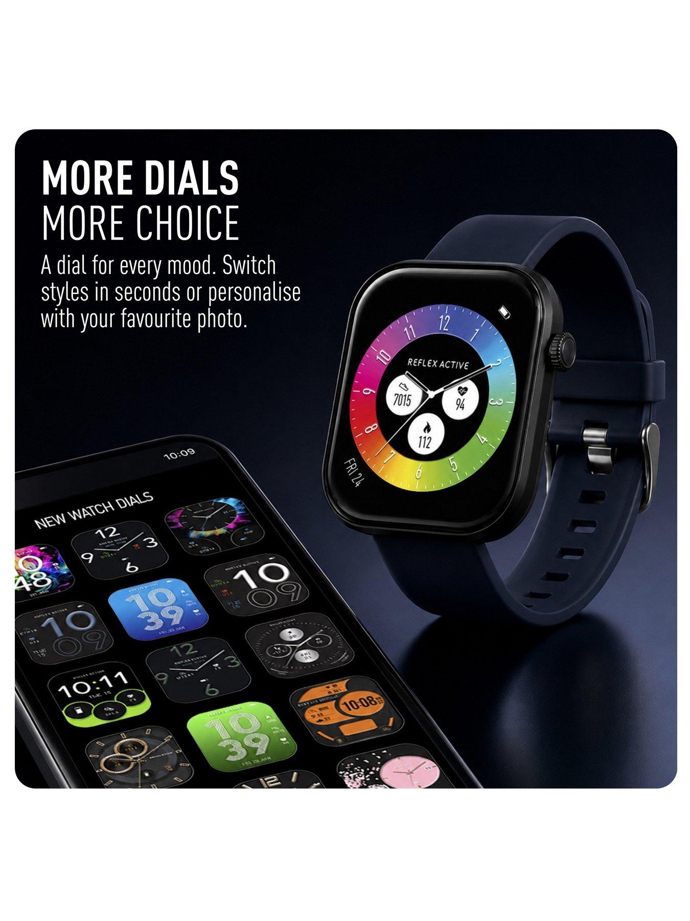 Image 6 of 8 of Reflex Active Reflex Active Spectra Navy Silicone Strap Smart Watch