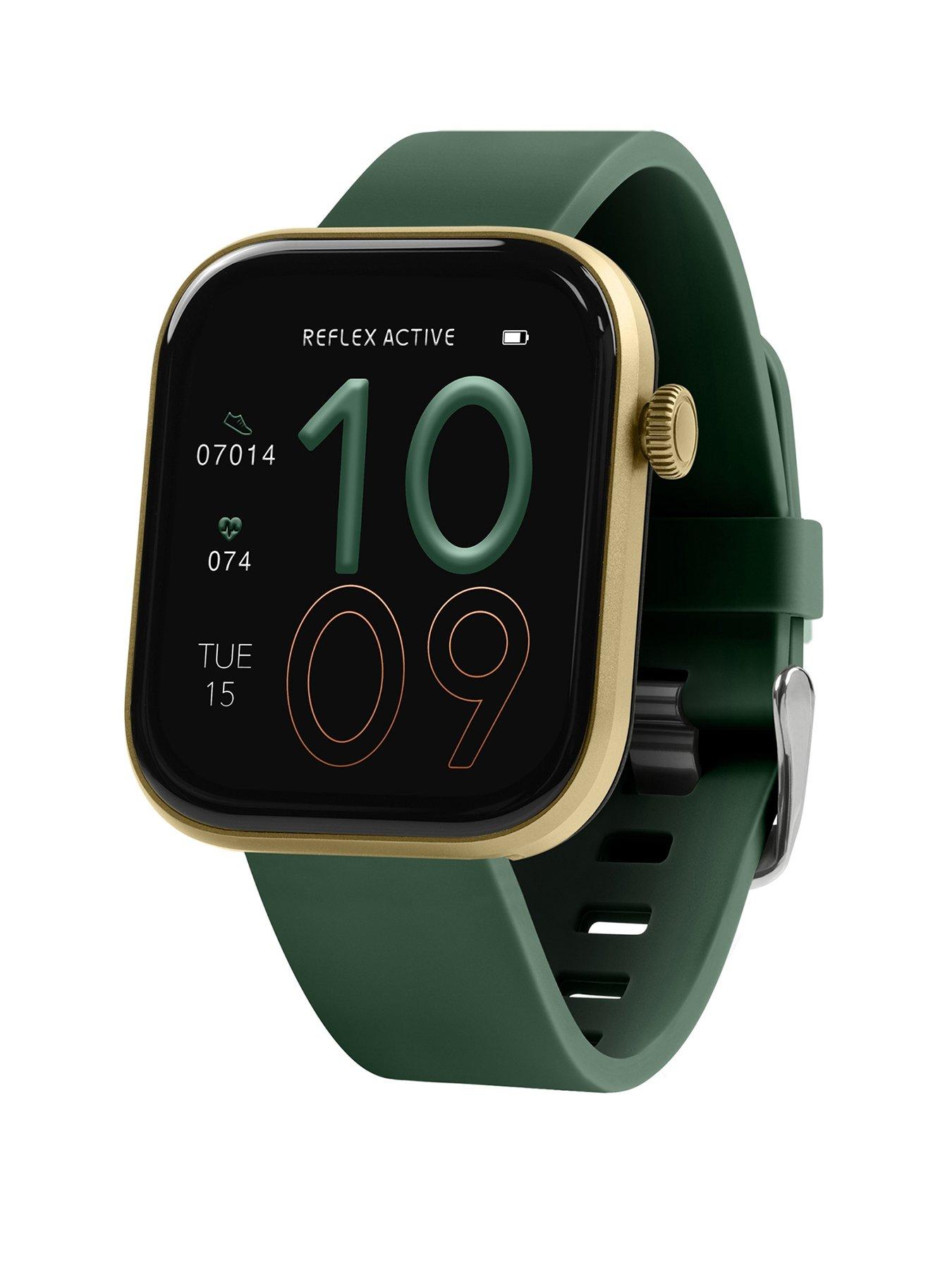 Image 1 of 7 of Reflex Active Reflex Active Spectra Dark Green Silicone Strap Smart Watch