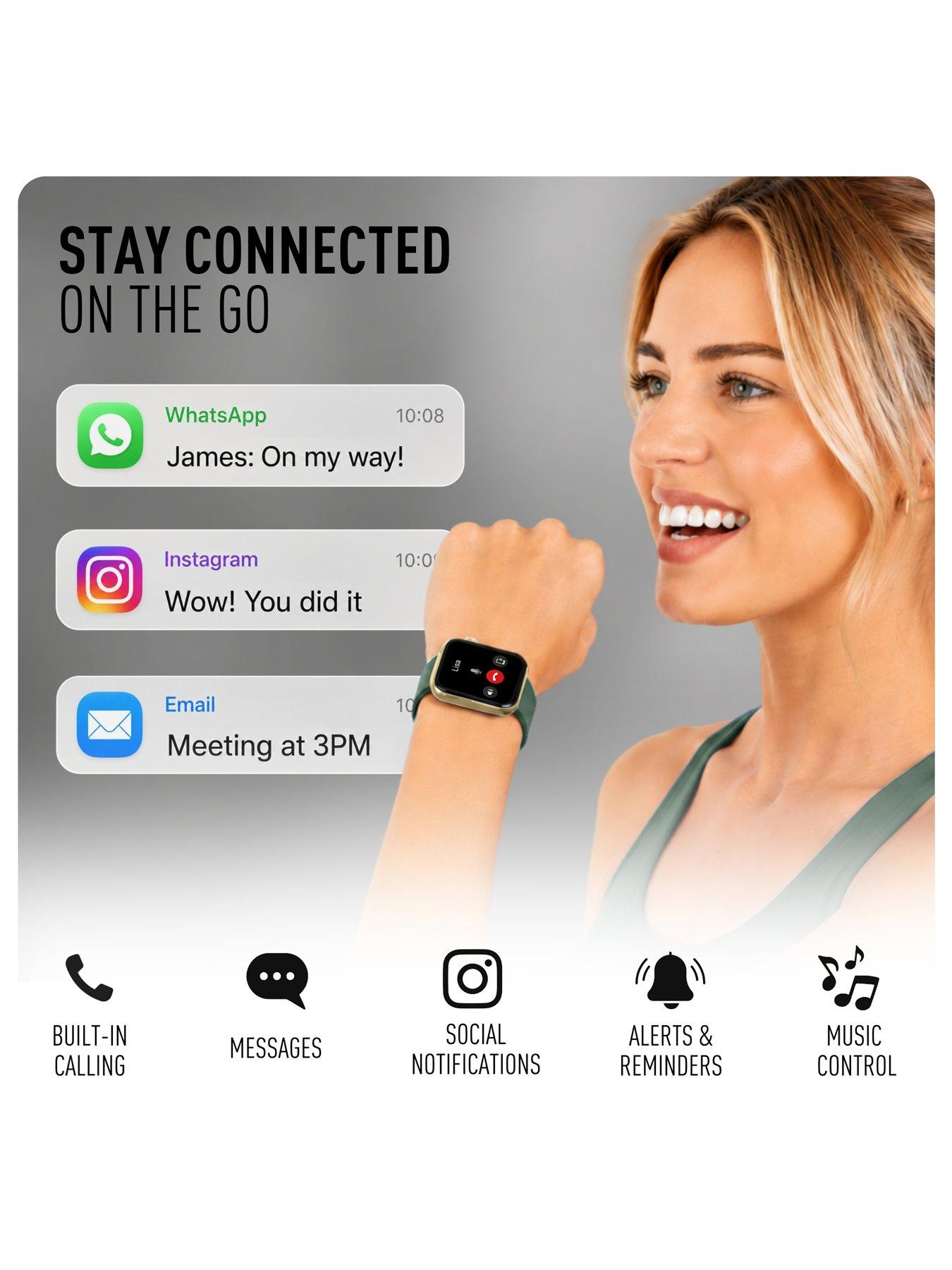 Image 4 of 7 of Reflex Active Reflex Active Spectra Dark Green Silicone Strap Smart Watch