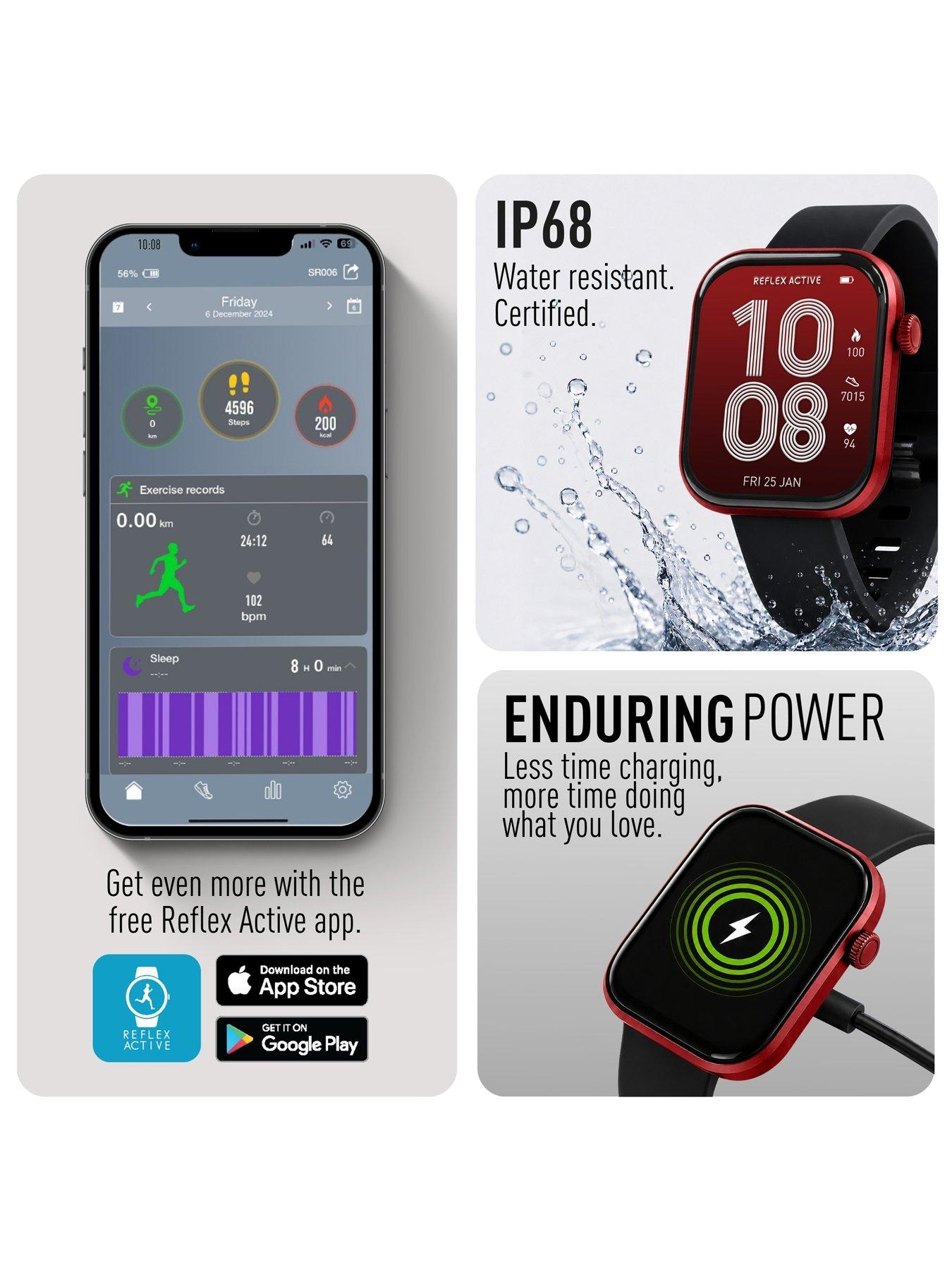 Image 5 of 8 of Reflex Active Reflex Active Spectra Black Silicone Strap Smart Watch